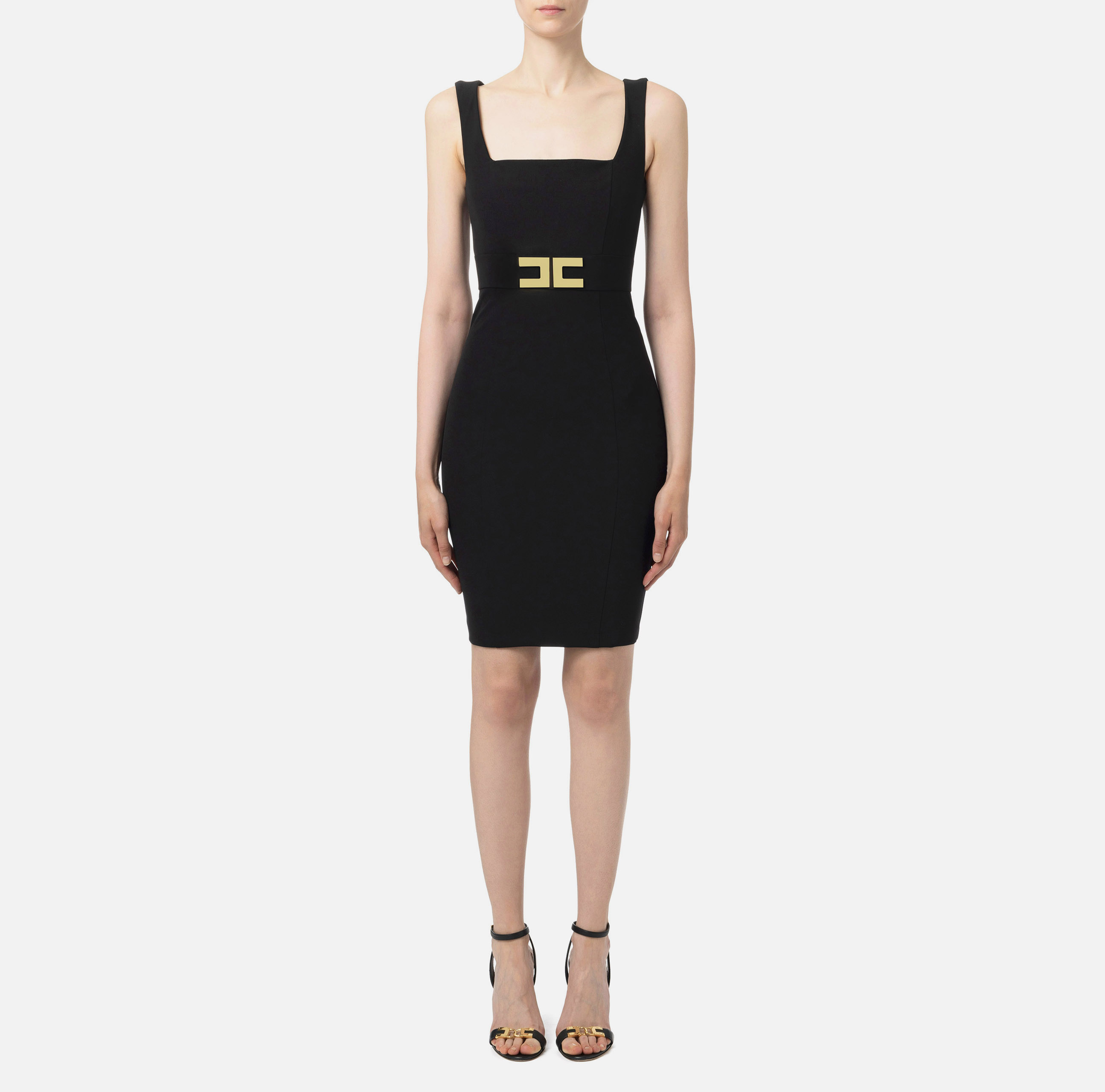 オールインワン・サロペット Elisabetta Franchi Tailored Sleeveless Dress In Sky-Hued Women's midi dresses outlet by Elisabetta Franchi: buy online