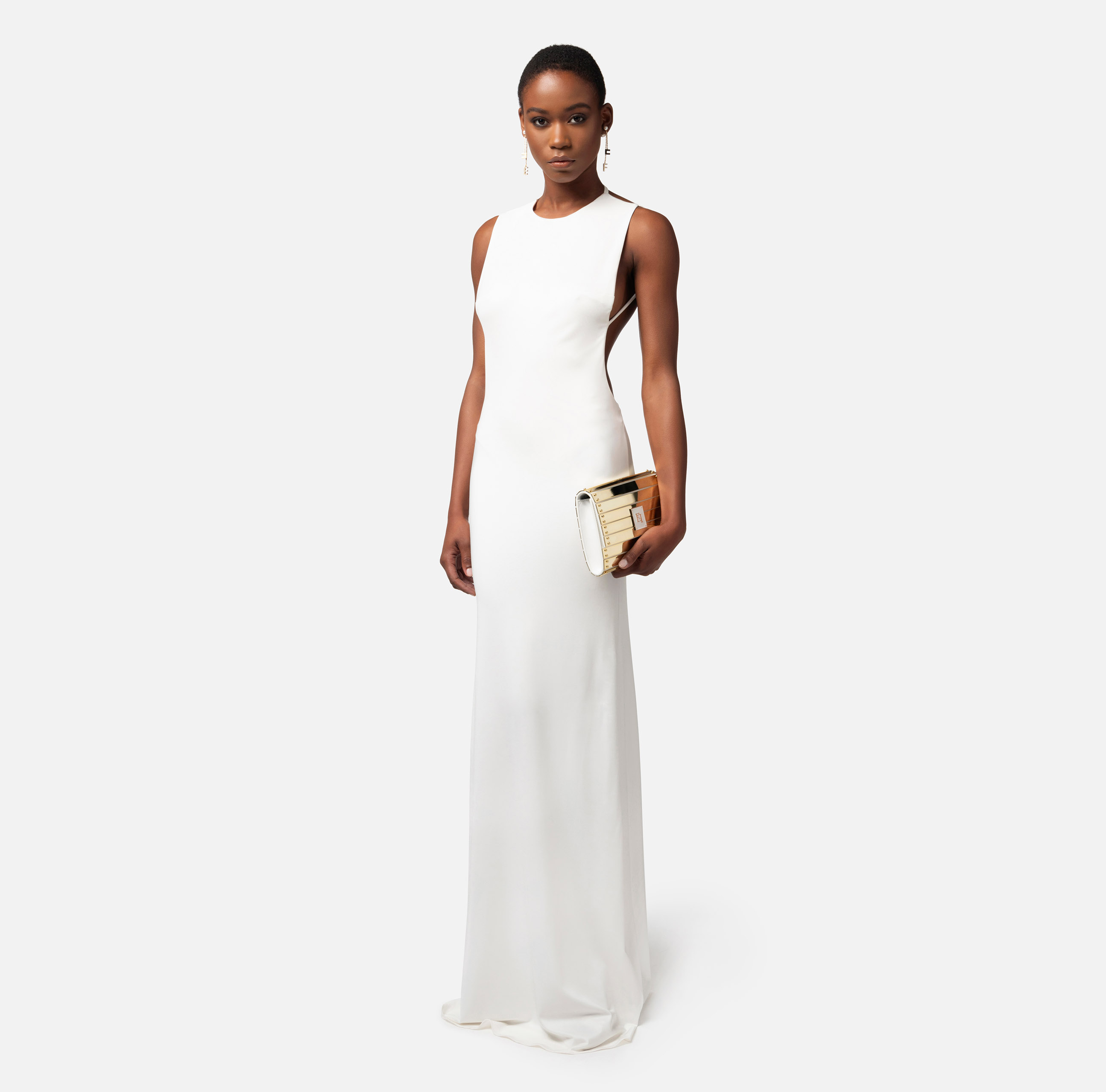 Red carpet dress with bare back | Elisabetta Franchi® Outlet