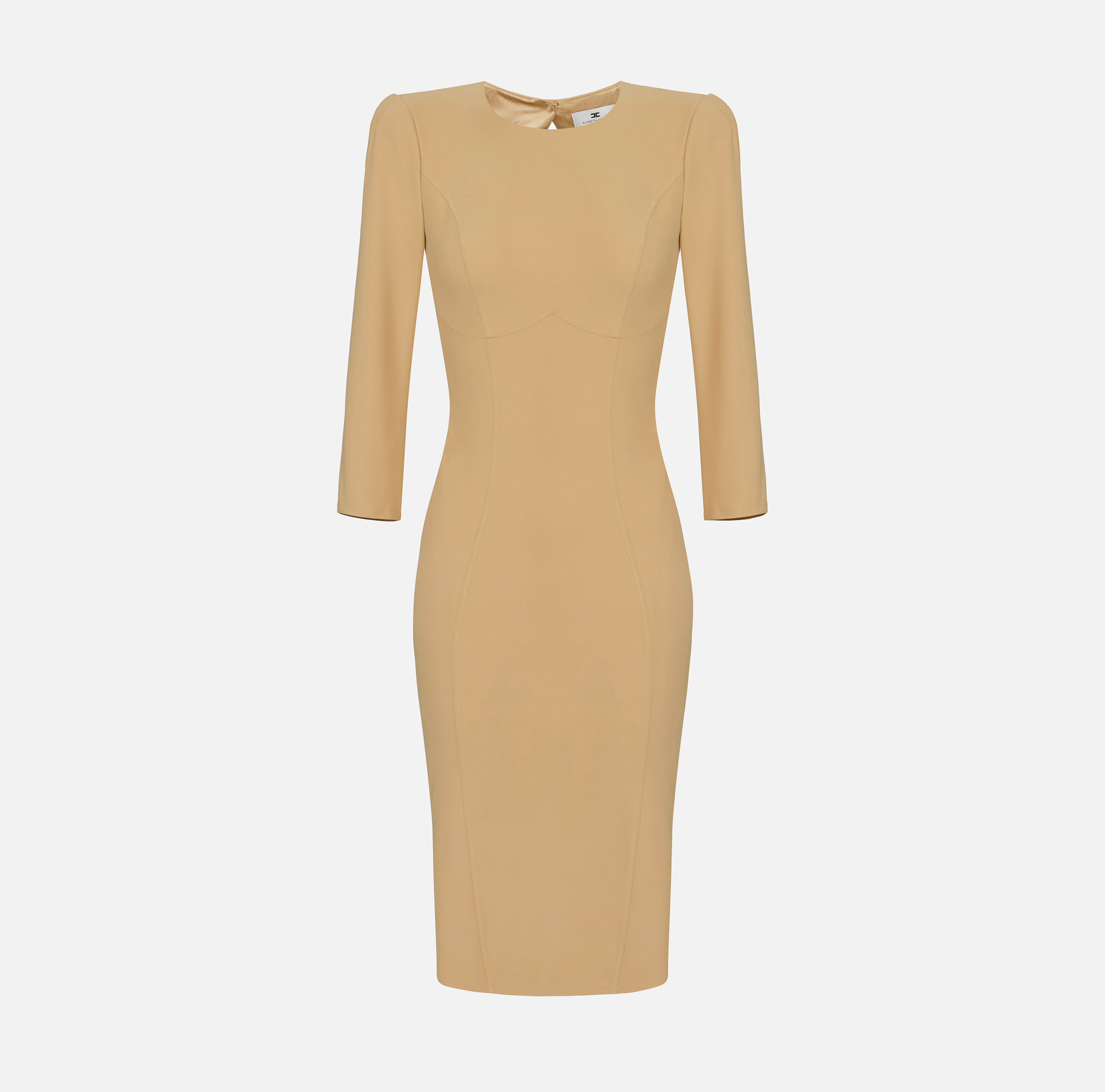 Sheath dress with back neckline