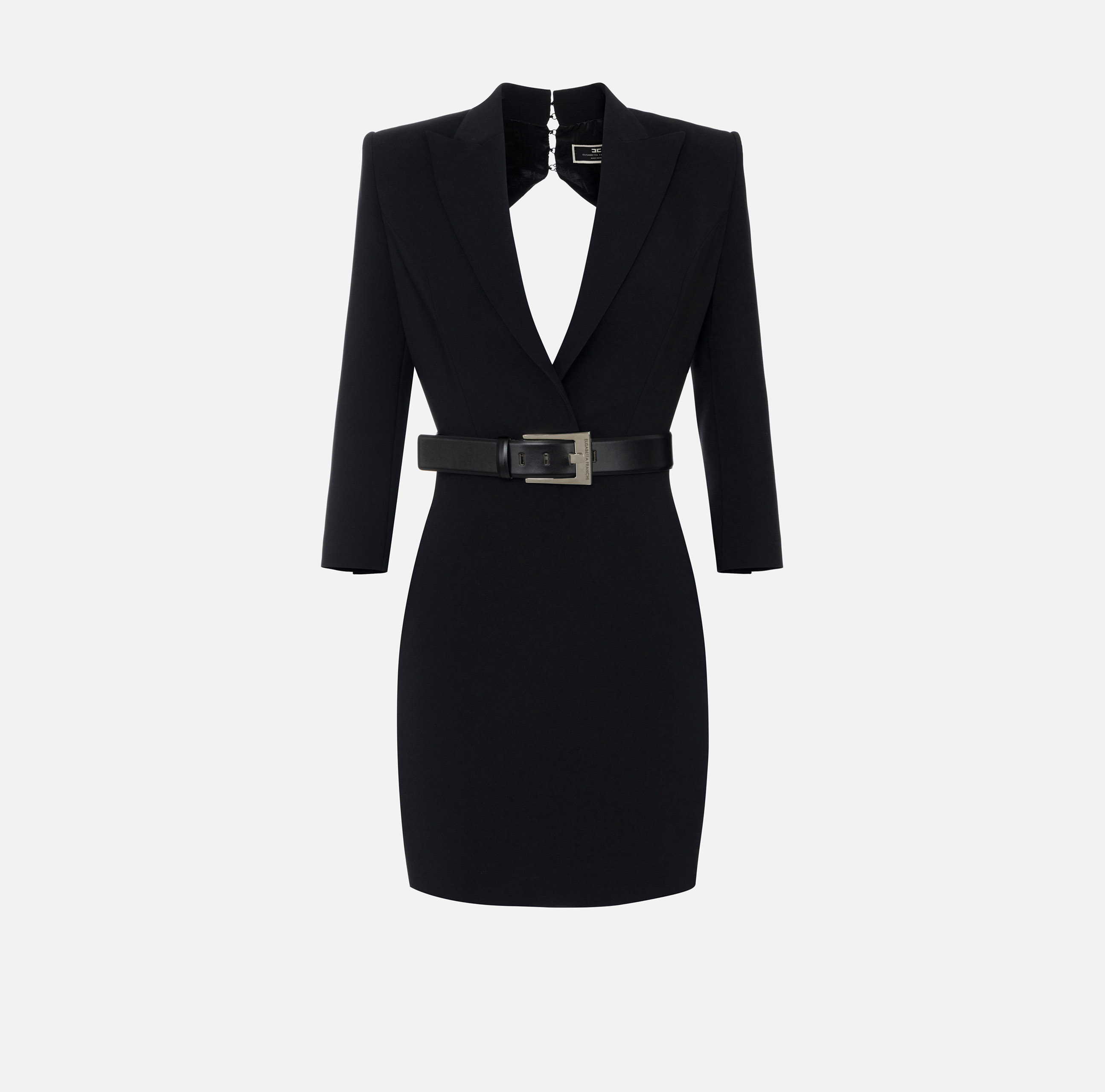 AM92B46E2 Elisabetta Franchi Viscose Minidress With Chain