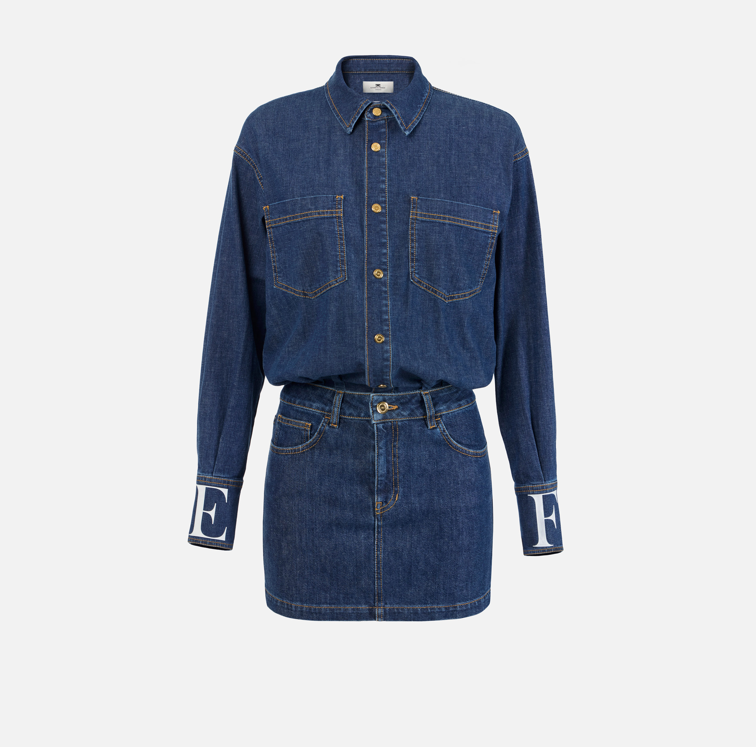 Blue denim dress