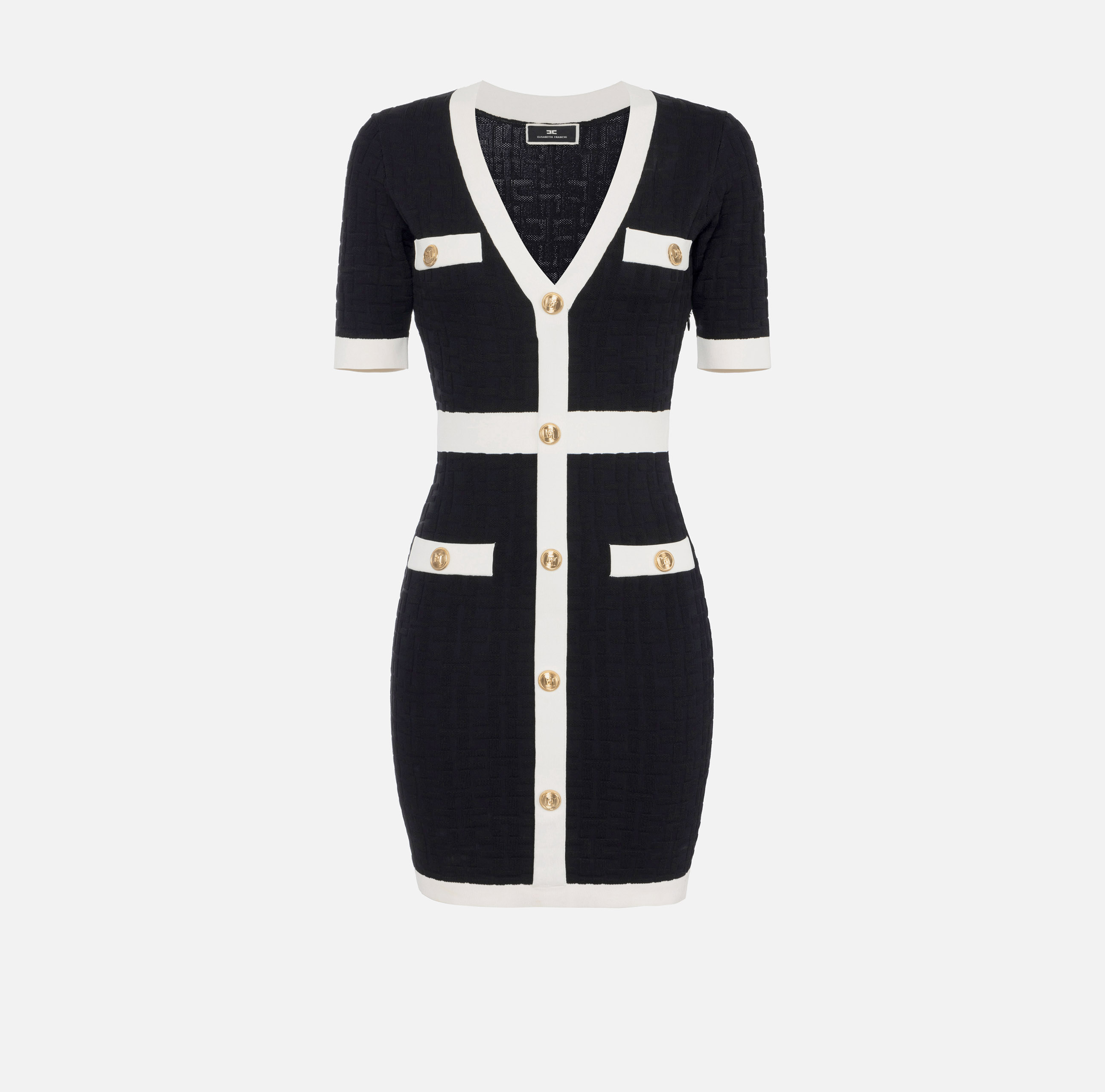 ワンピース ELISABETTA FRANCHI Woman Dress Blue AM96S CO4 Elisabetta Franchi Outlet: Dress woman - Blue | Elisabetta