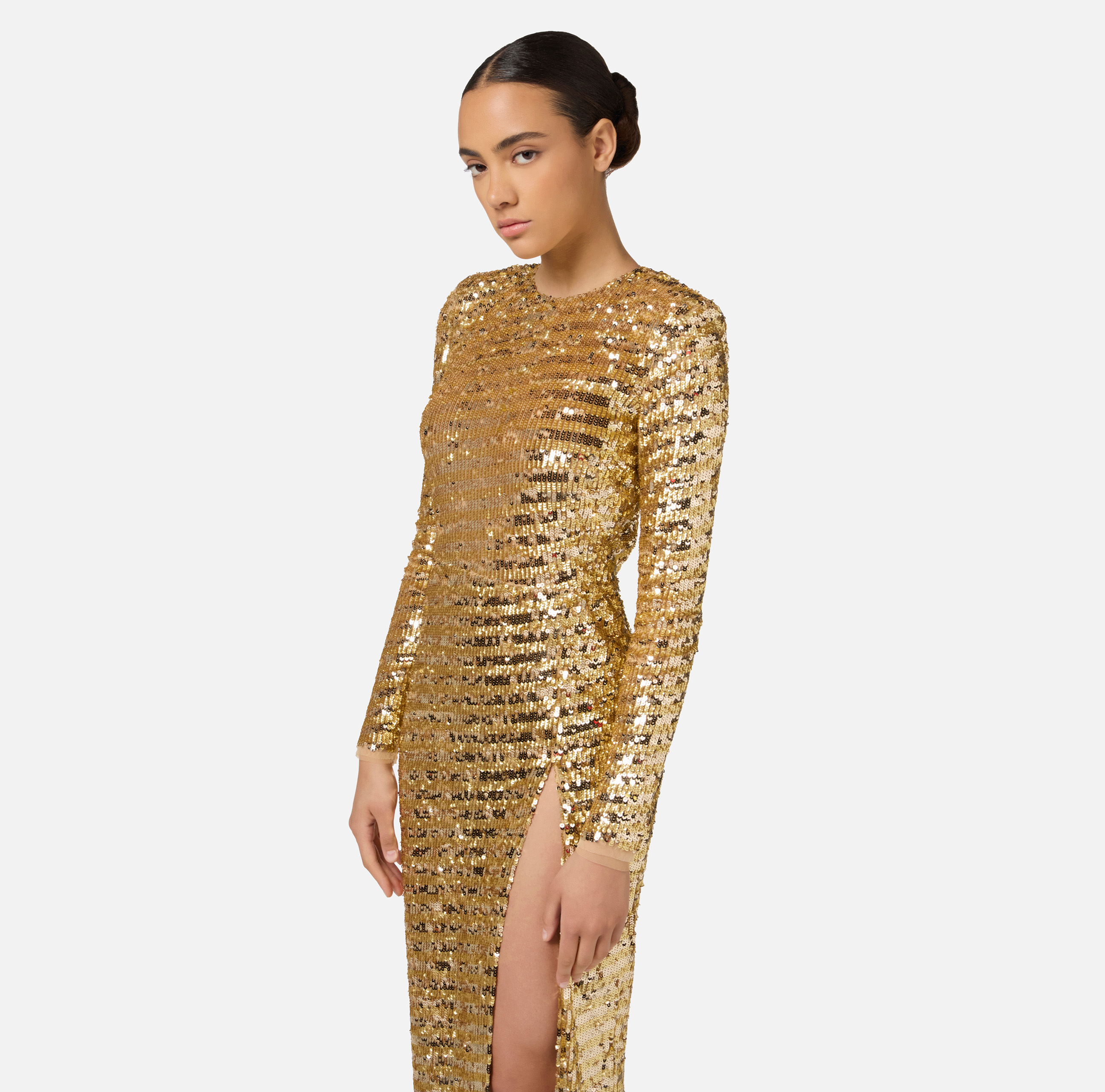 パーティードレス ELISABETTA FRANCHI FULL SEQUINS RED CARPET SUIT Elisabetta Franchi Kuwait | ‎Red Carpet dress with sequins