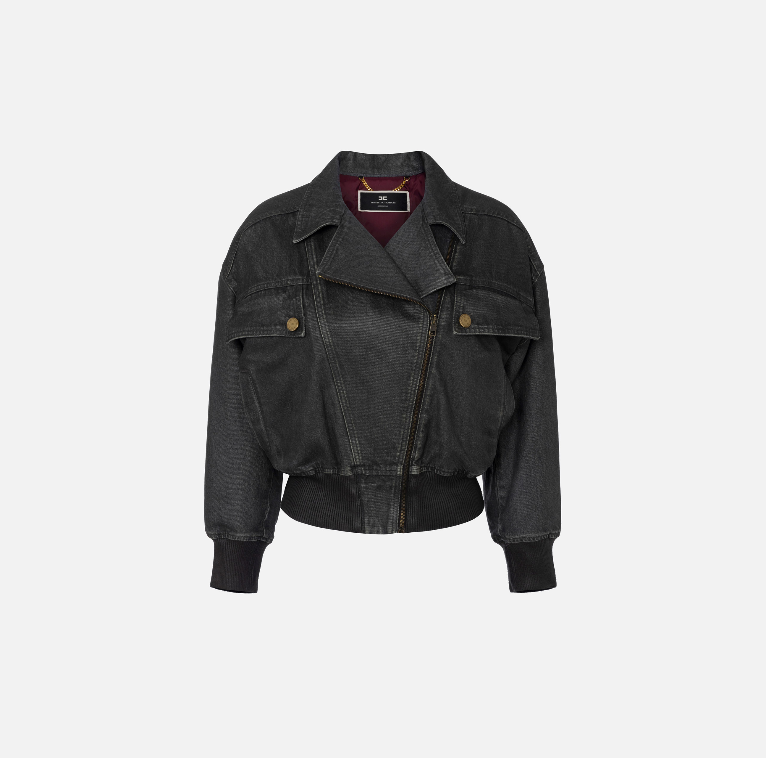 エリザベッタフランキ　デニムジャケット 40 ElisabettaFranchi Elisabetta Franchi - Denim jacket Denim - The Corner