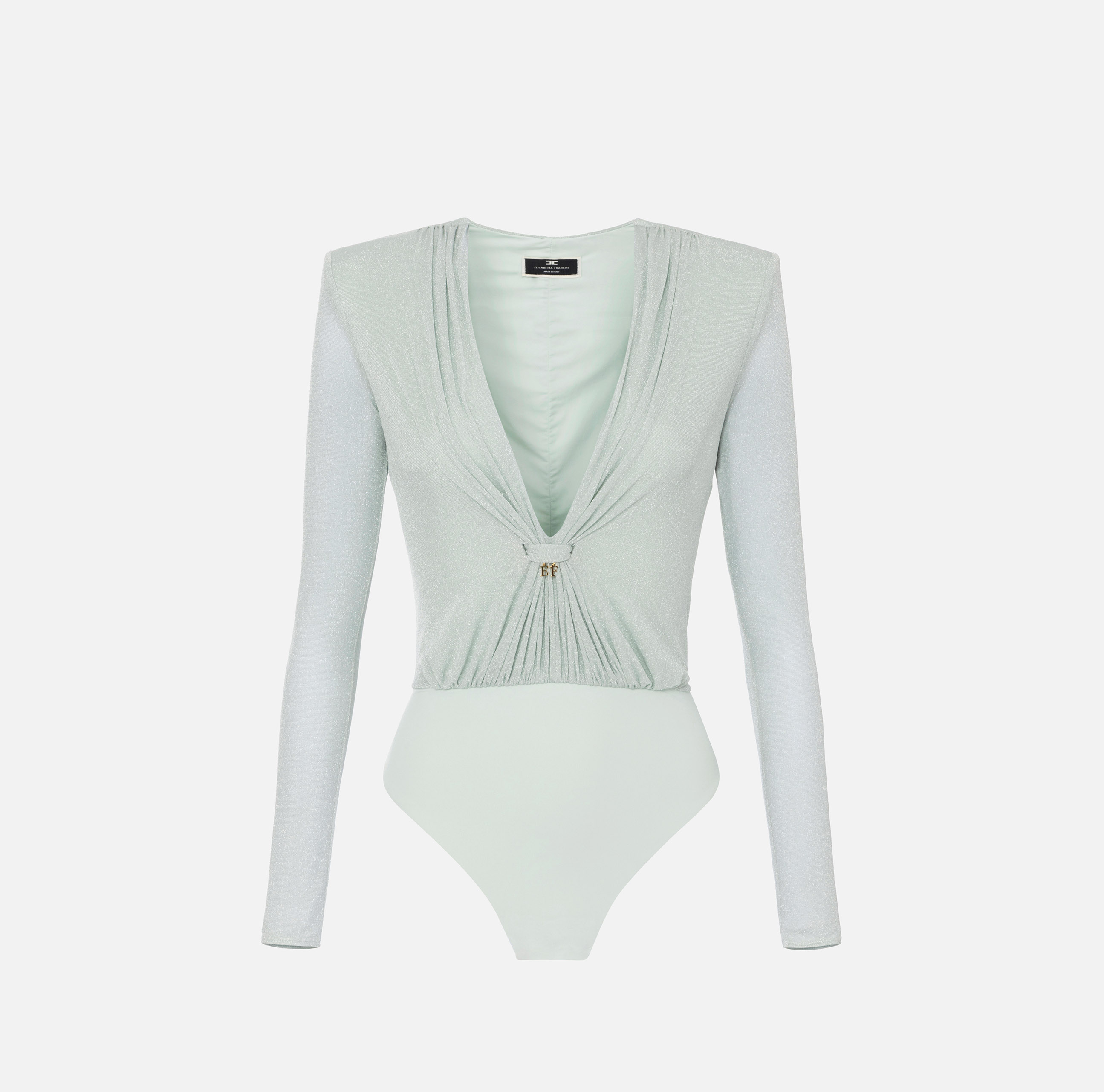 【★完売必至★】ELISABETTA FRANCHI ☆ ライトジャージードレス Elisabetta Franchi/エリザベッタ フランキ｜ダブルブレステッド