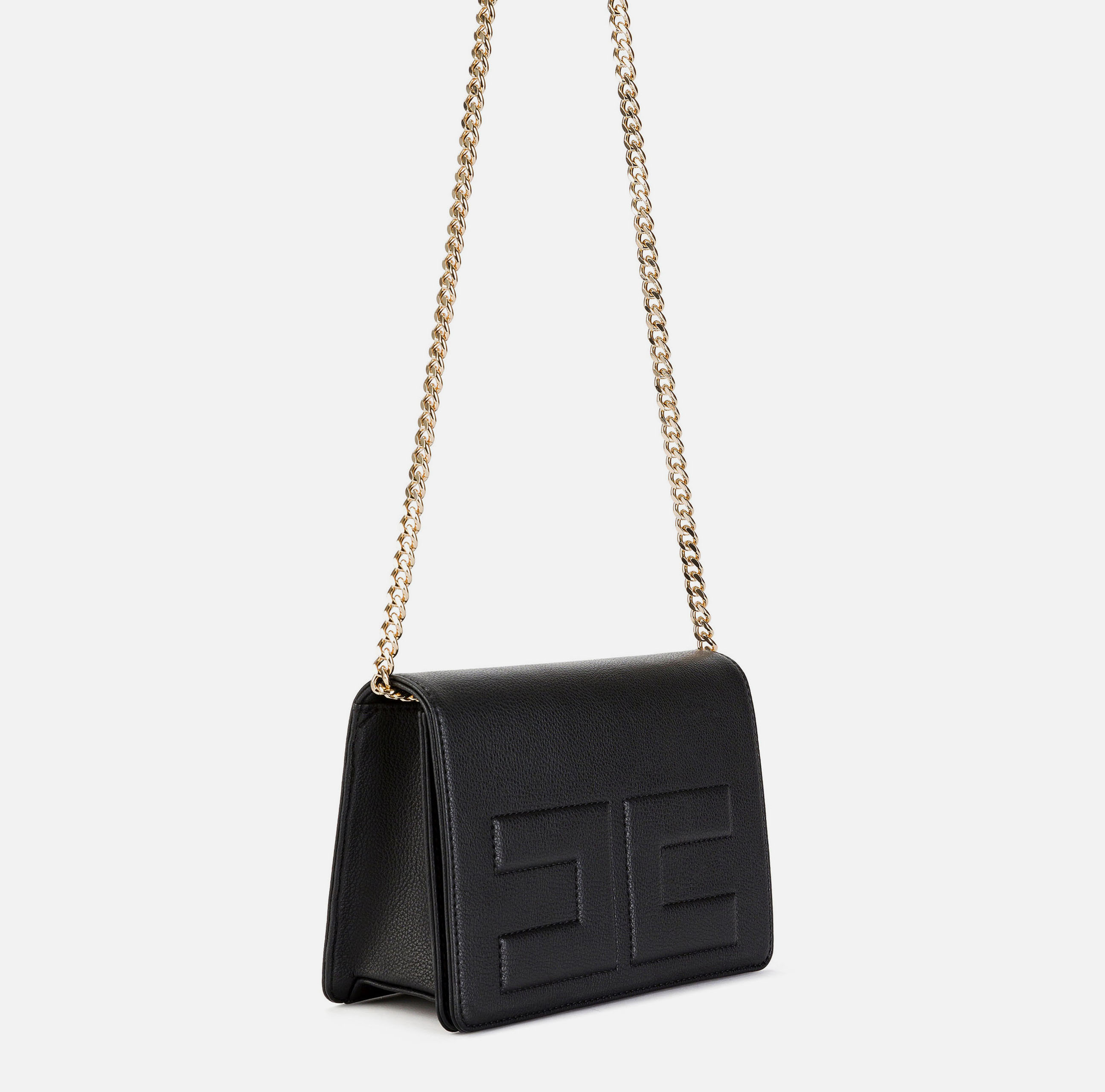 Bag with chain shoulder strap | Elisabetta Franchi® Outlet