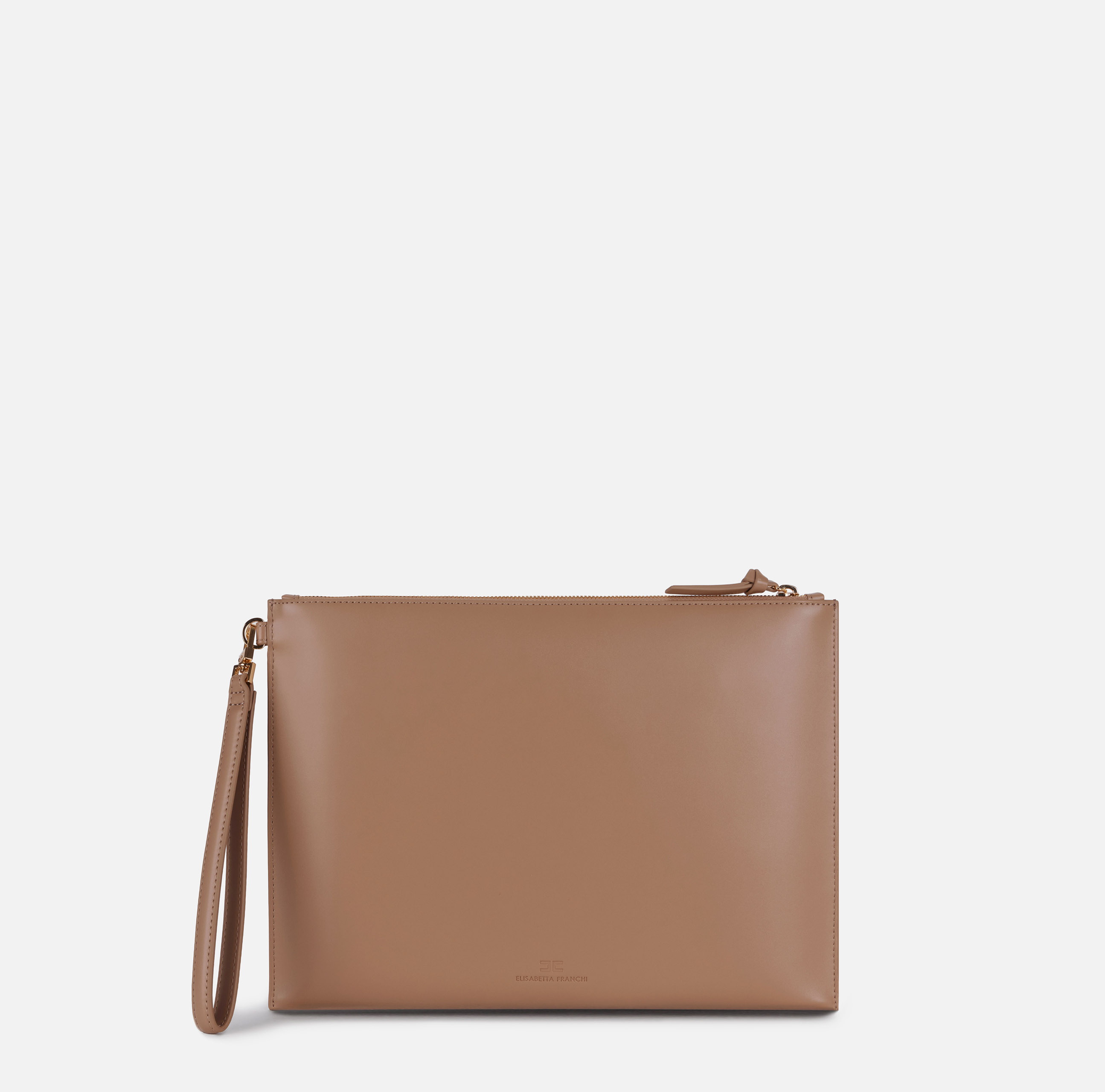 Bag with crocodile print and logo detail Elisabetta Franchi® Outlet