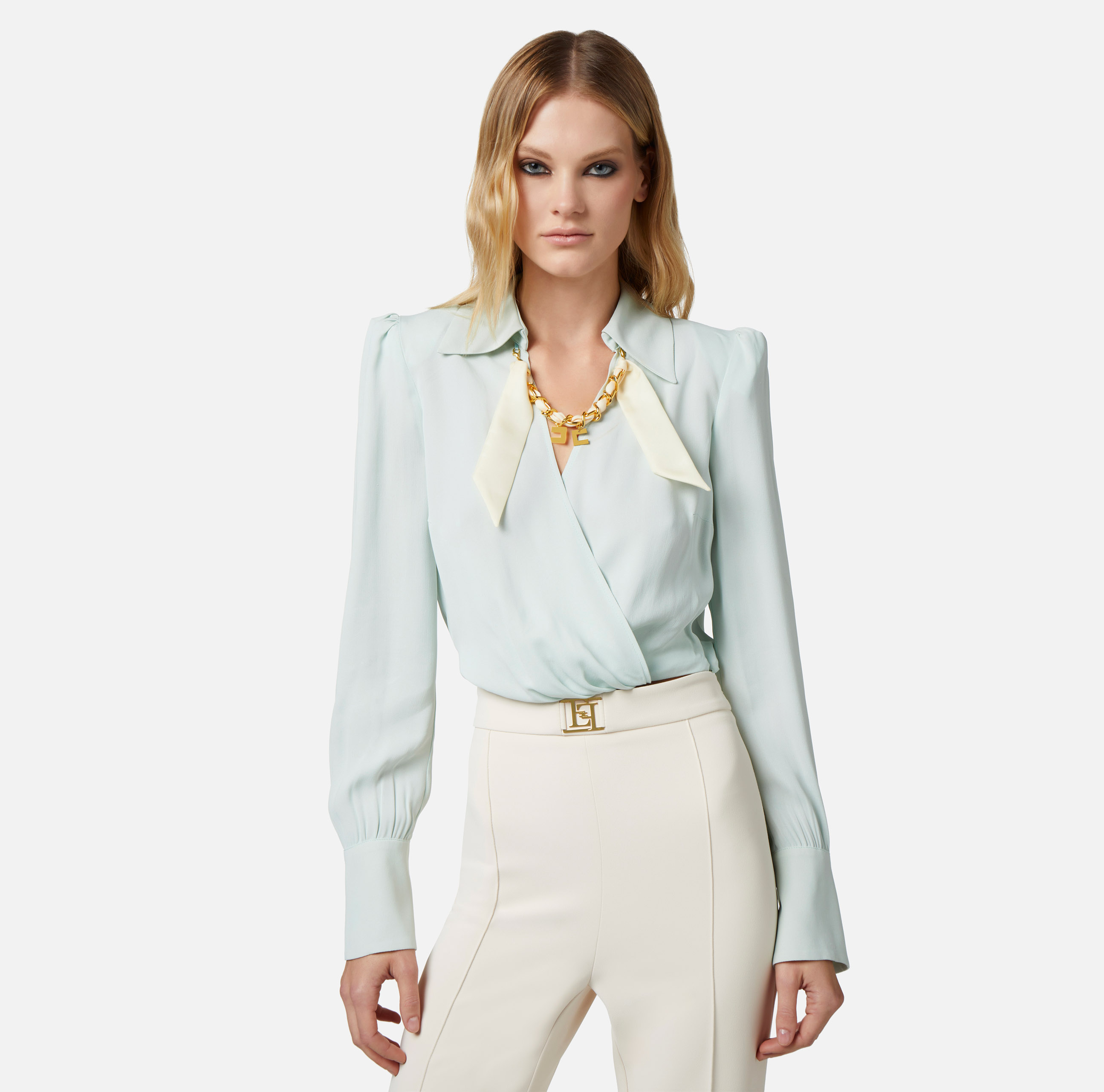 Tシャツ・カットソー ELISABETTA FRANCHI Woman T-Shirt Green MA006 124 Women's t-shirts outlet by Elisabetta Franchi: buy online