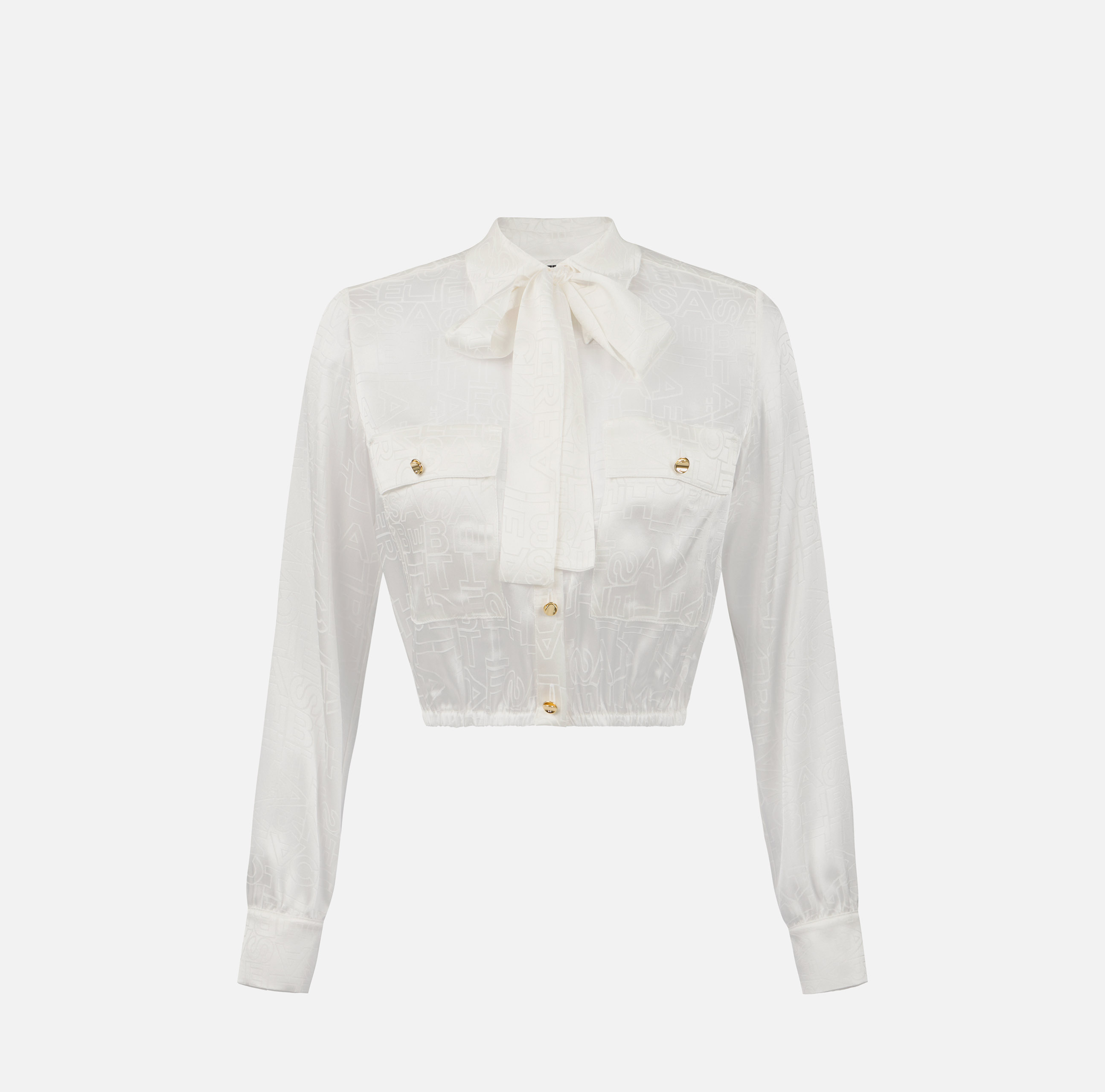 新品 Elisabetta Franchi クロップド半袖シャツ 新品 Elisabetta Franchi クロップド半袖シャツ