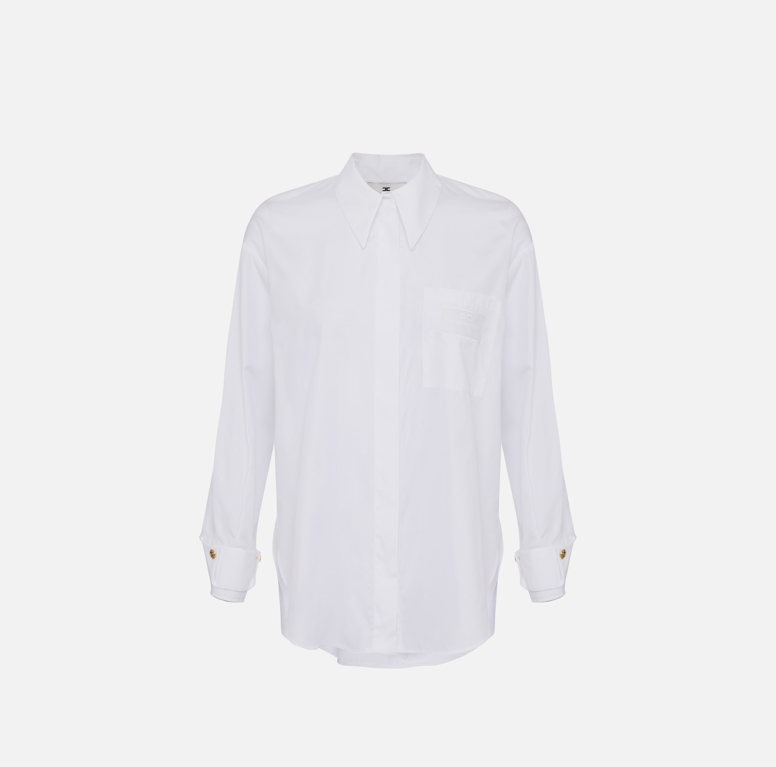 Elisabetta Franchi モノグラム ロングスリーブ ブラウス Women's shirts outlet by Elisabetta Franchi: buy online