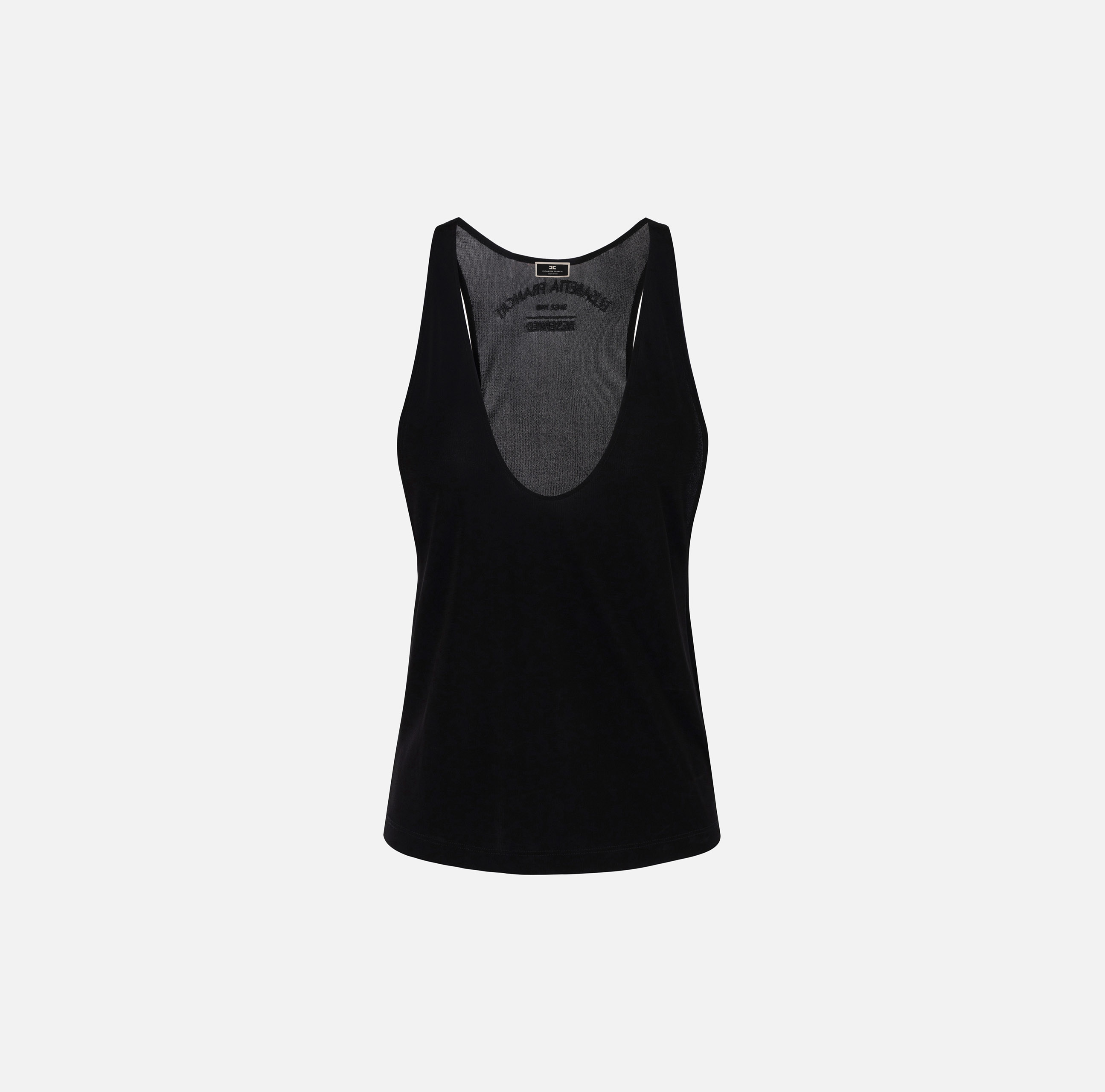 Tシャツ・カットソー ELISABETTA FRANCHI Women Tunic Tops CA00351E2 Black ELISABETTA FRANCHI T-shirt and pole Women's MA00346E2 110 Black
