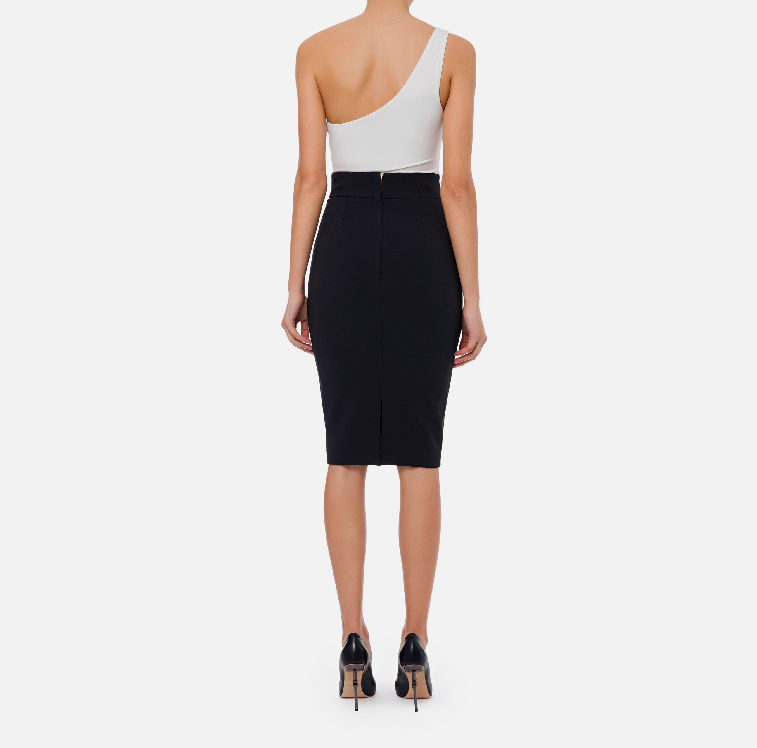 ワンピース ELISABETTA FRANCHI Women Mid Skirts ABR0551E2 DC8 232217 BLU ELISABETTA FRANCHI Women's long blue dress in flowing jersey