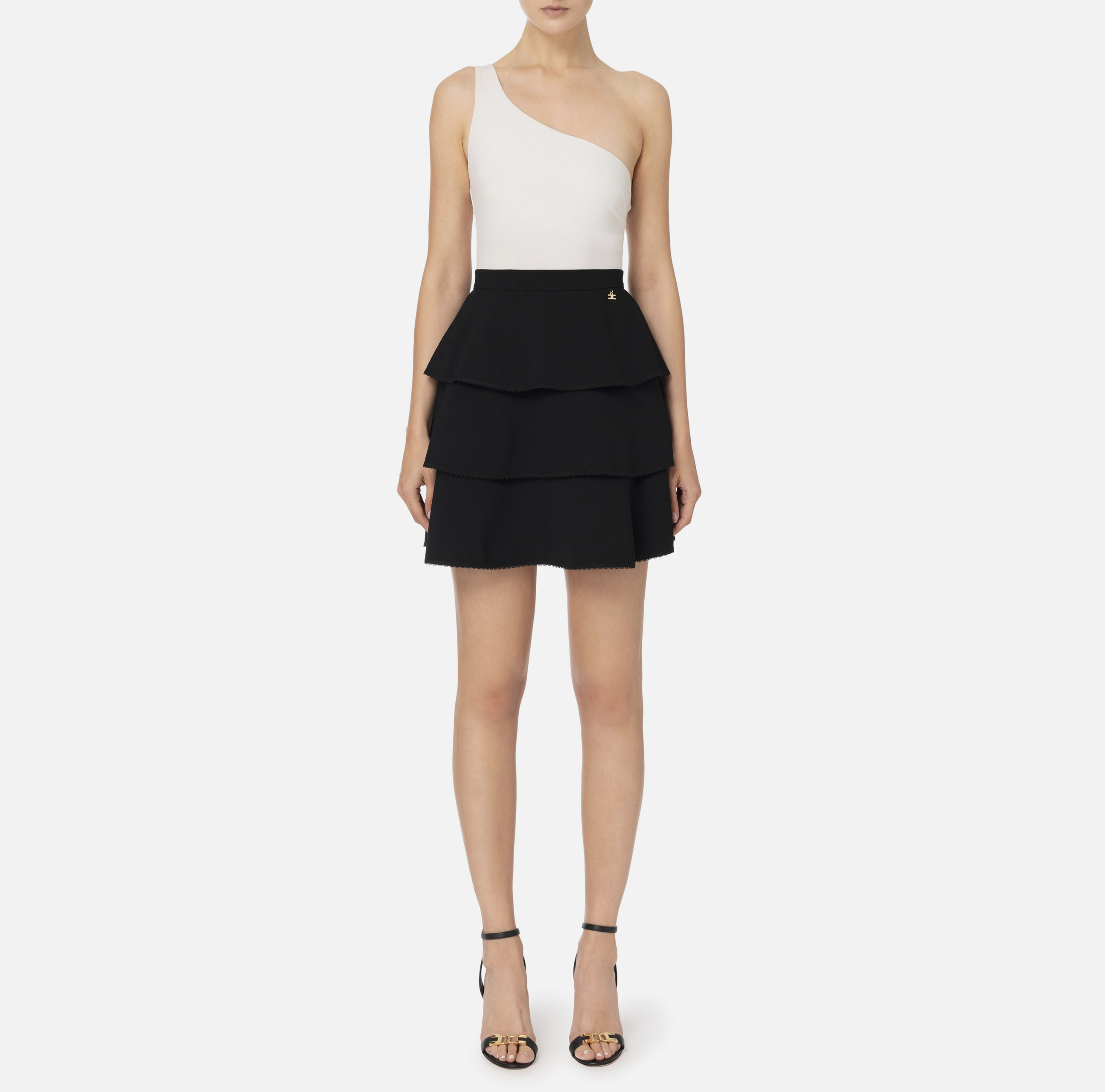 スカート ELISABETTA FRANCHI Woman Skirt Green GOS95 DJ4 27860914_57498463_1000.jpg