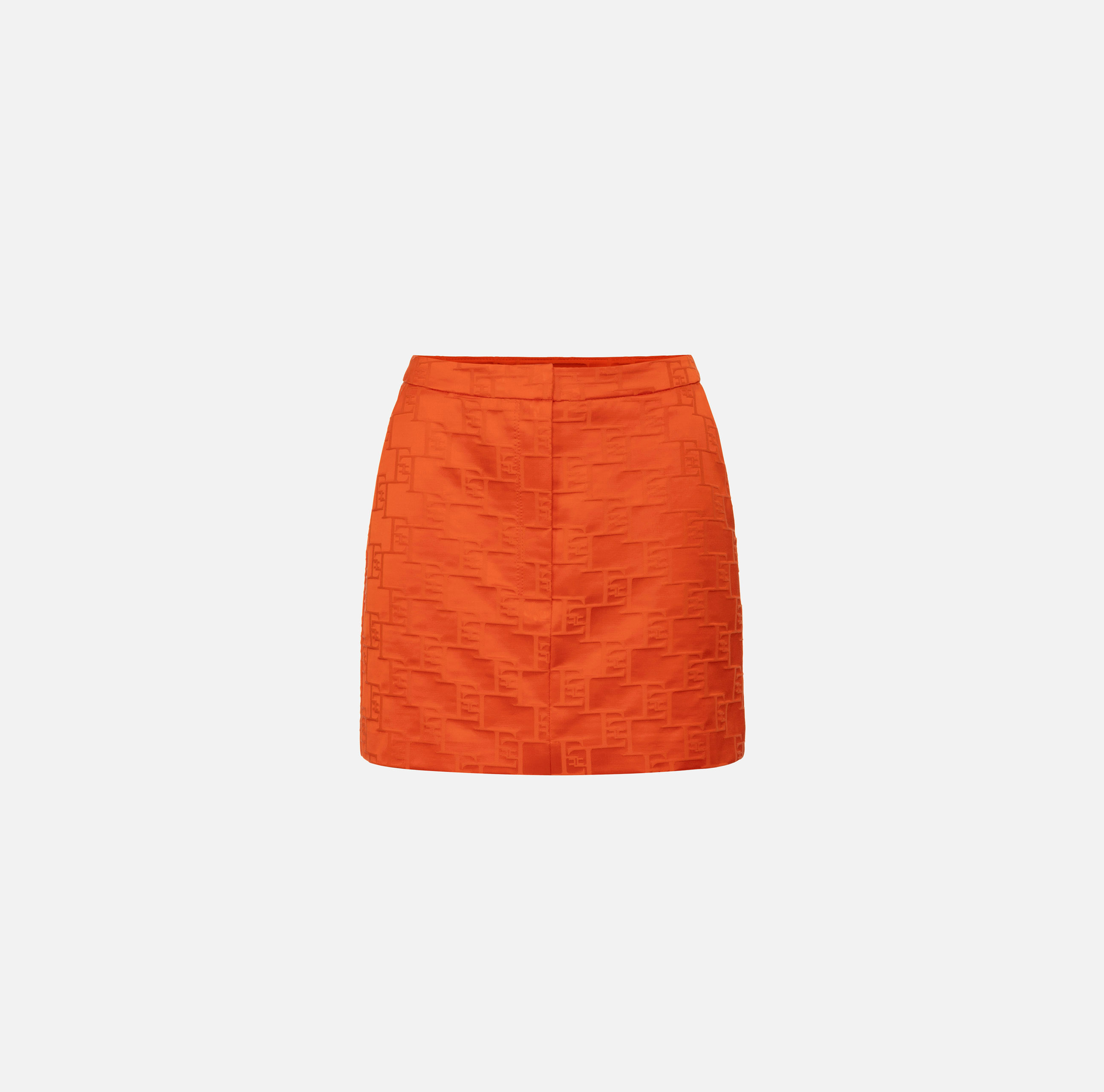 Jacquard satin miniskirt | Elisabetta Franchi® Outlet