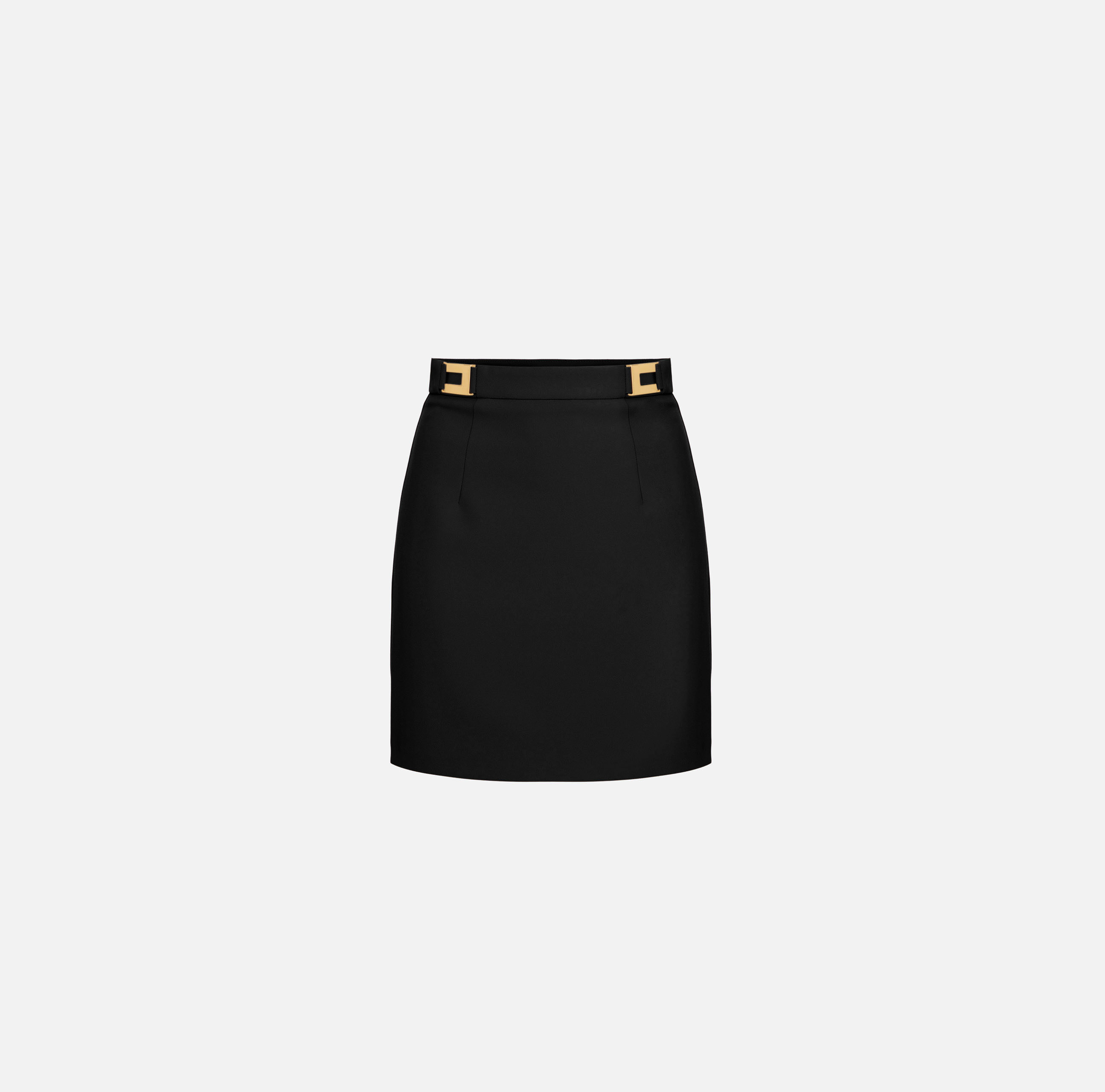 ワンピース ELISABETTA FRANCHI Women Mid Skirts AB76252E2 110 Black Elisabetta Franchi Black Skirt - Black - Women | GO04252E2110