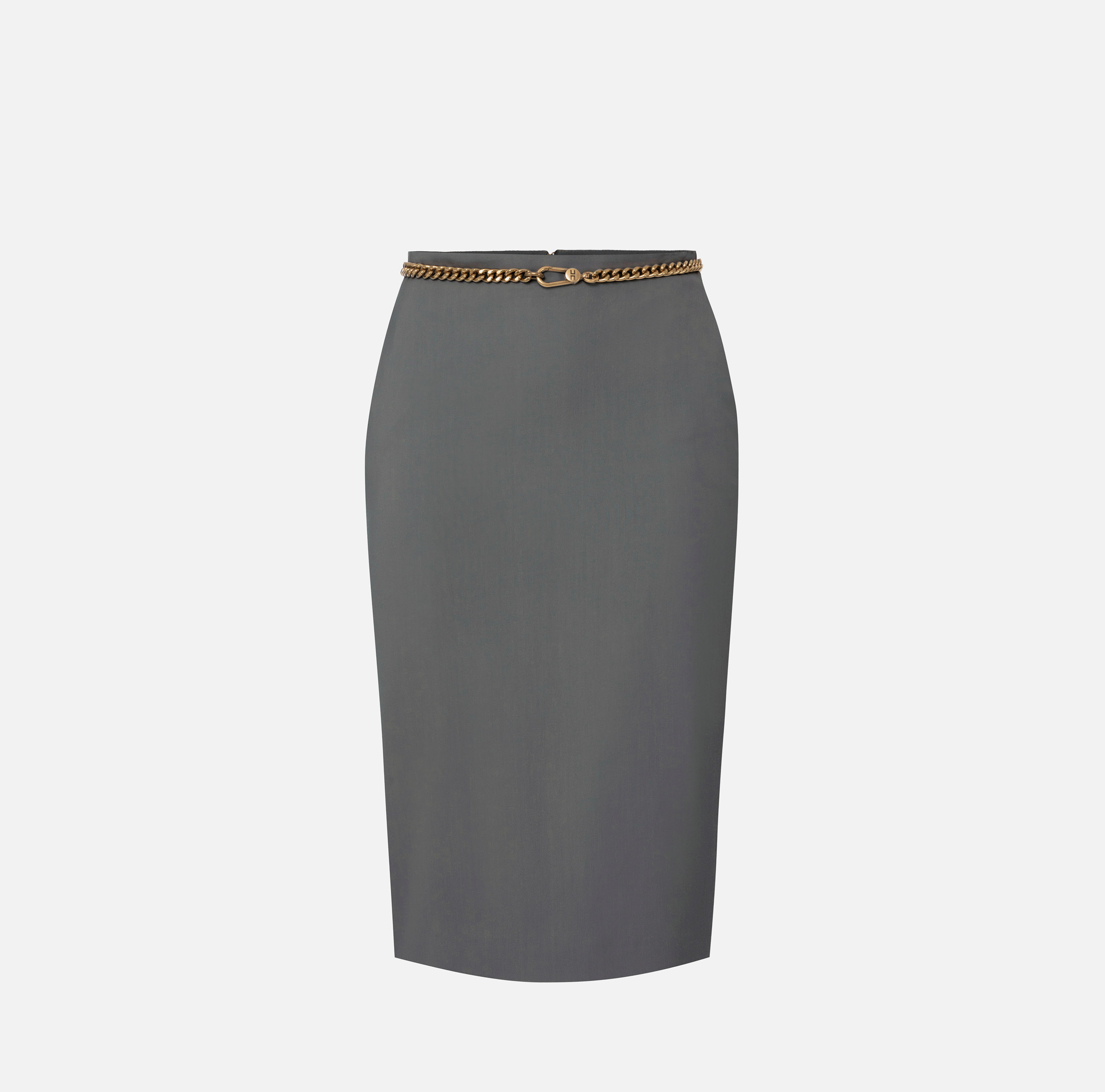 スカート ELISABETTA FRANCHI MIDI SKIRT White Elisabetta Franchi midi skirt with scarf
