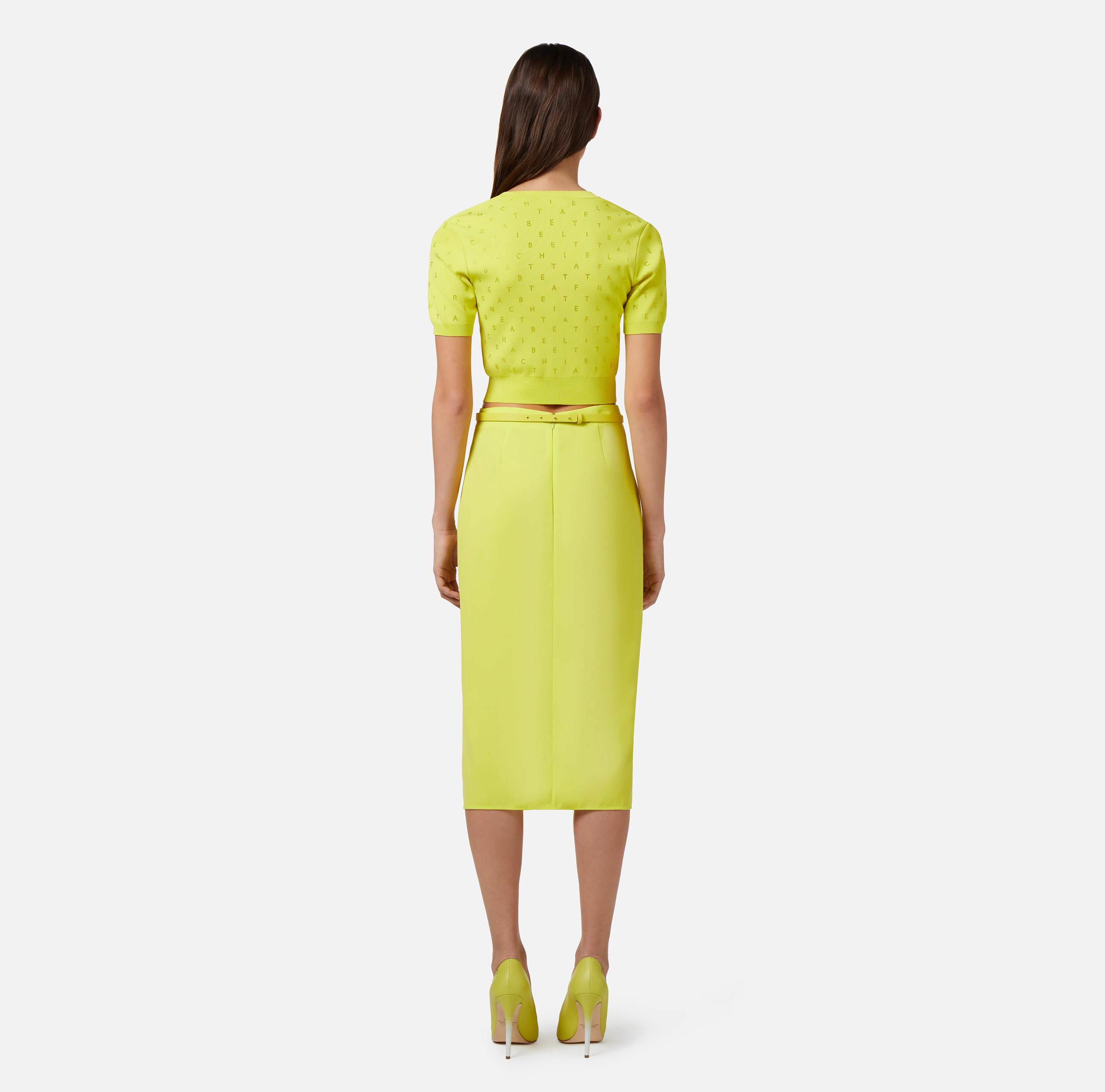 ワンピース ELISABETTA FRANCHI Women Mid Skirts AB74852E2 124 Green Women's midi skirts outlet by Elisabetta Franchi: buy online
