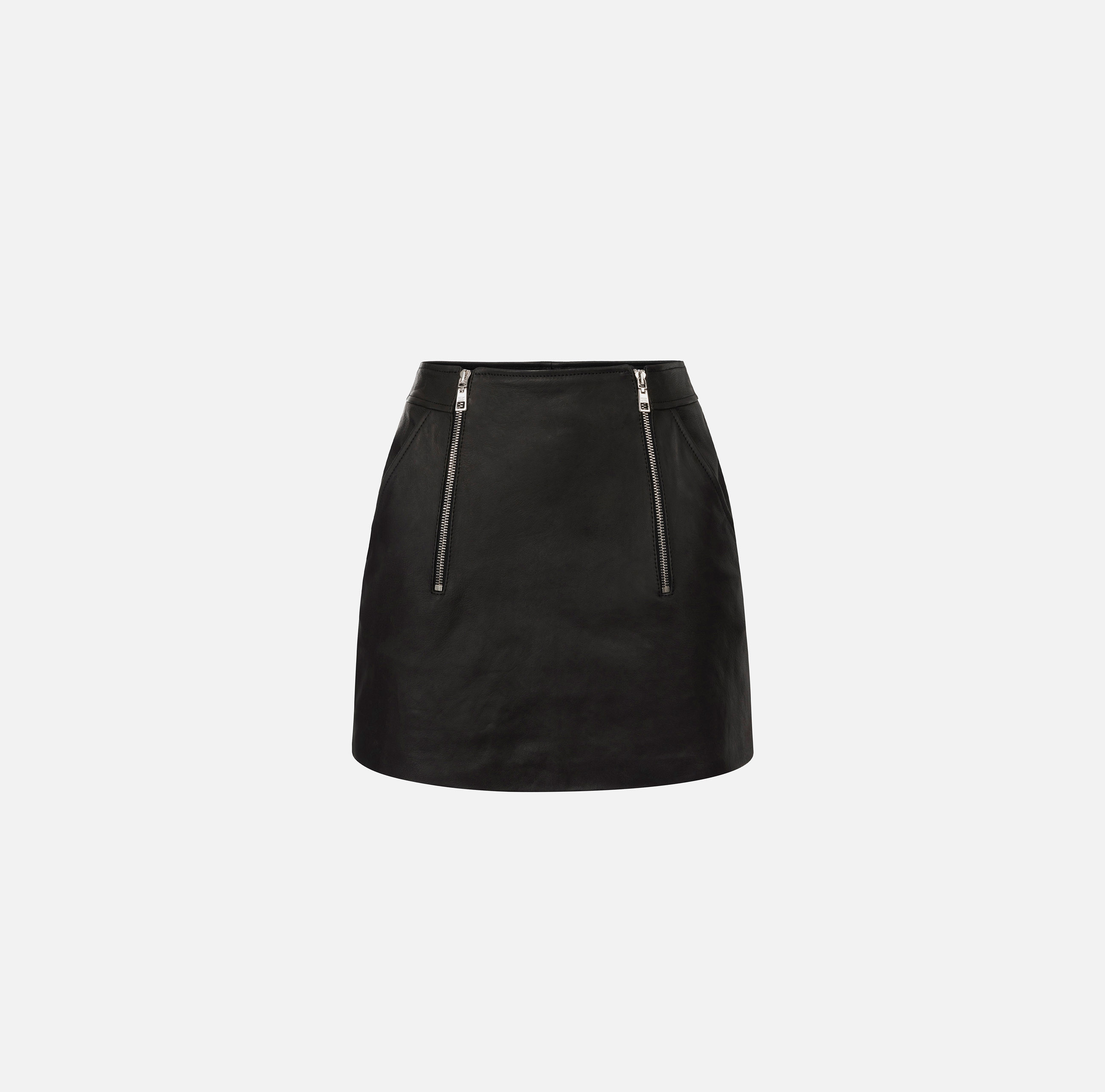 スカート ELISABETTA FRANCHI Leather miniskirt 31022731_60012414_600.jpg