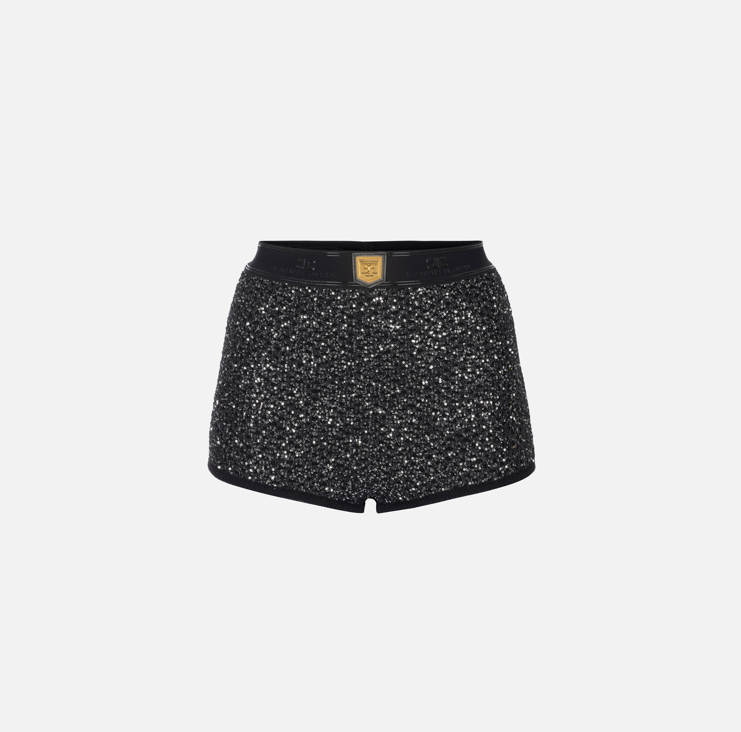 ELISABETTA FRANCHI ブラックショートパンツ 40 ELISABETTA FRANCHI ブラックショートパンツ 40