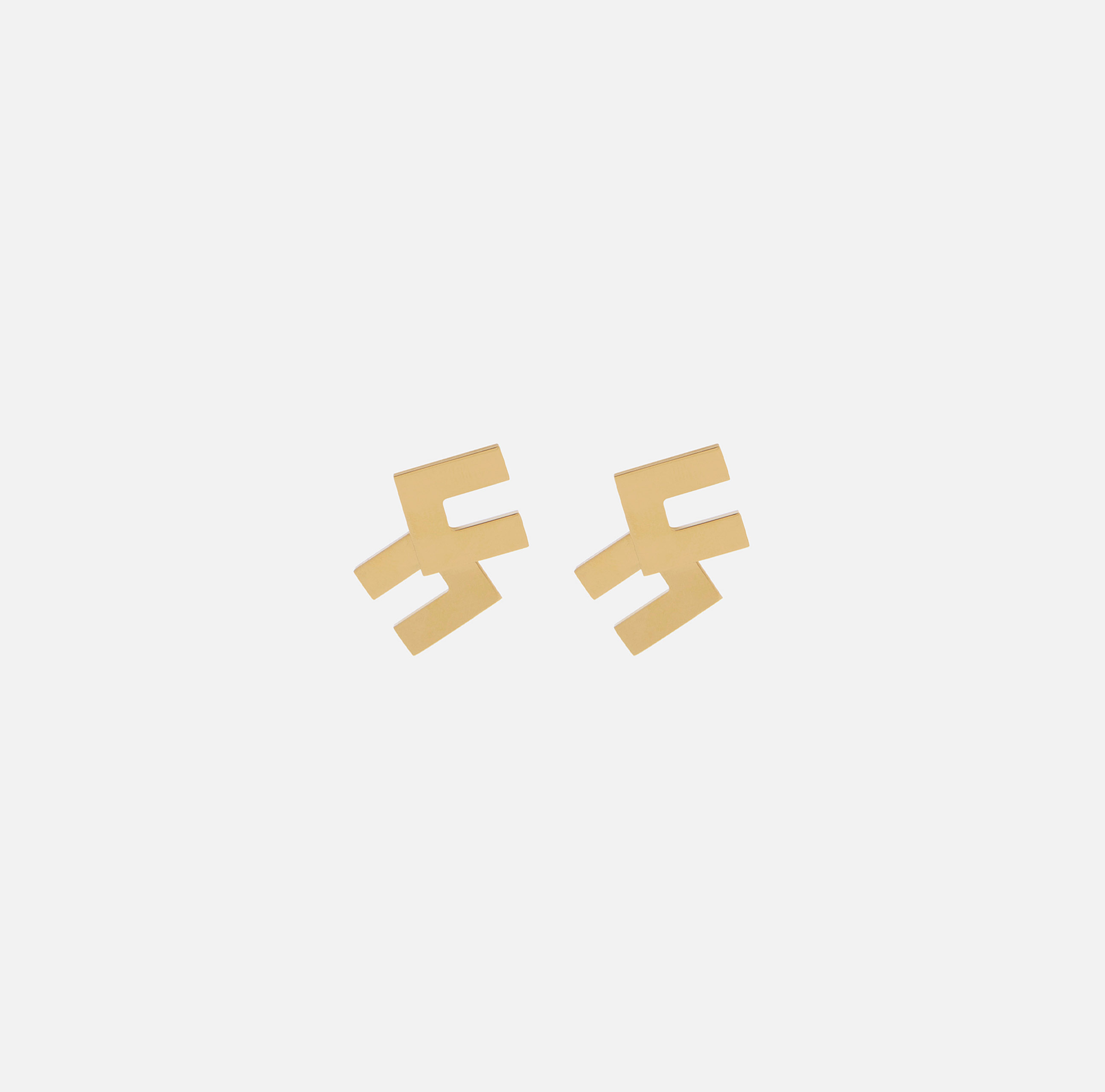 Earrings with double logo | Elisabetta Franchi® Outlet