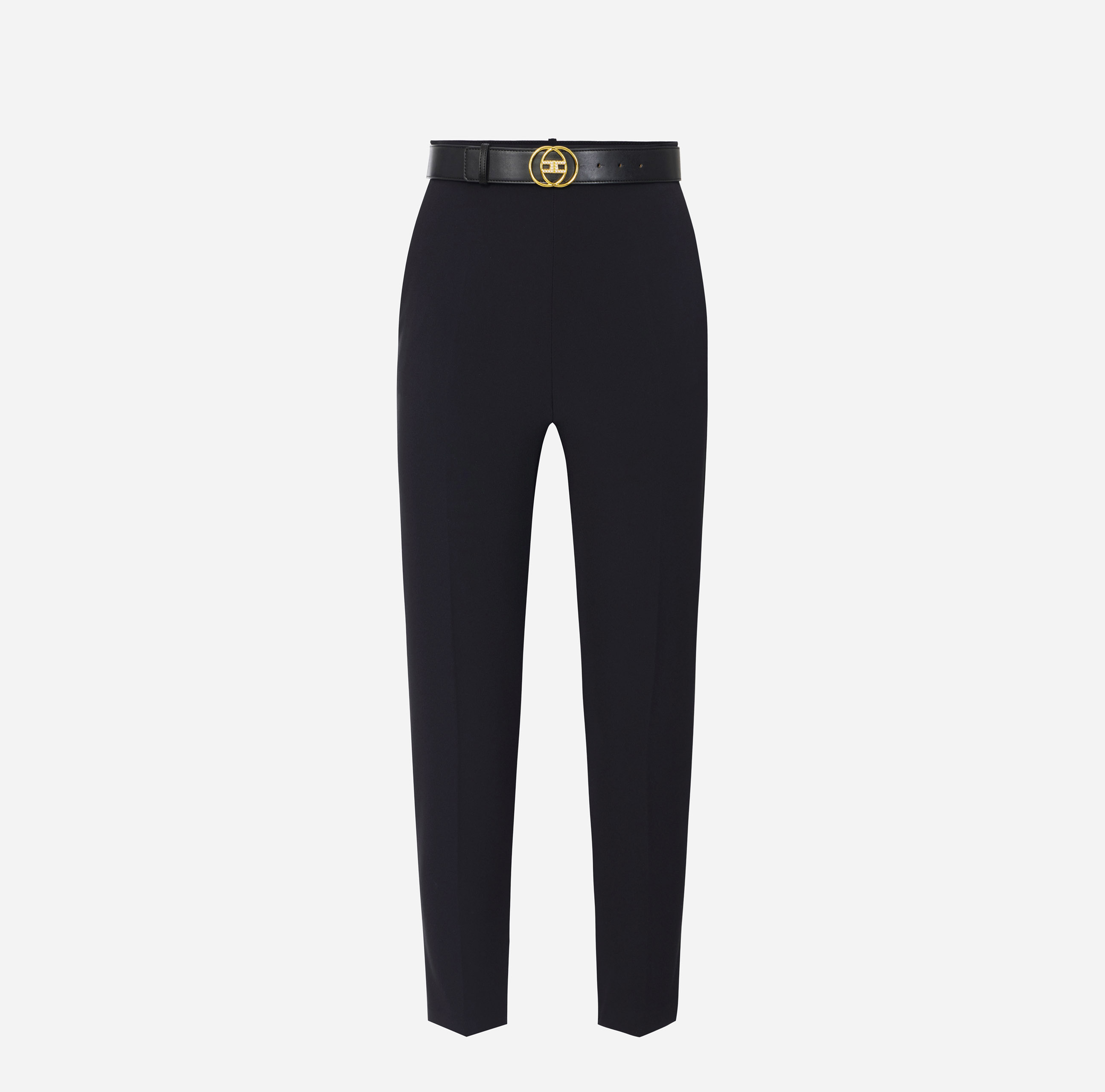 パンツ ELISABETTA FRANCHI Pantalone Sigaretta Cigarette trousers | Elisabetta Franchi® Outlet