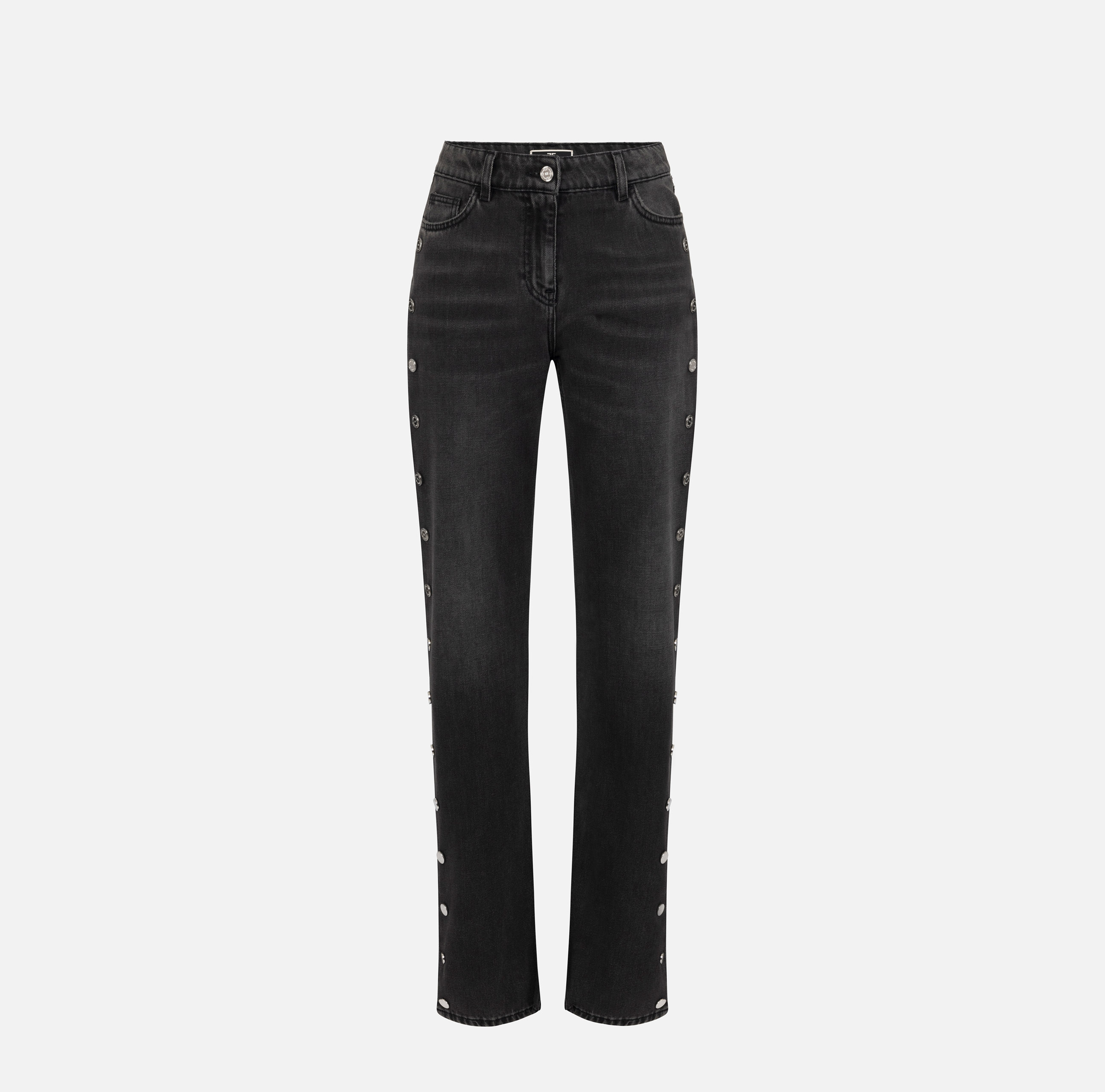 デニム・ジーパン ELISABETTA FRANCHI Woman Jeans Black PJ61I BM7 Women's Denim Jeans and Jackets outlet by Elisabetta Franchi