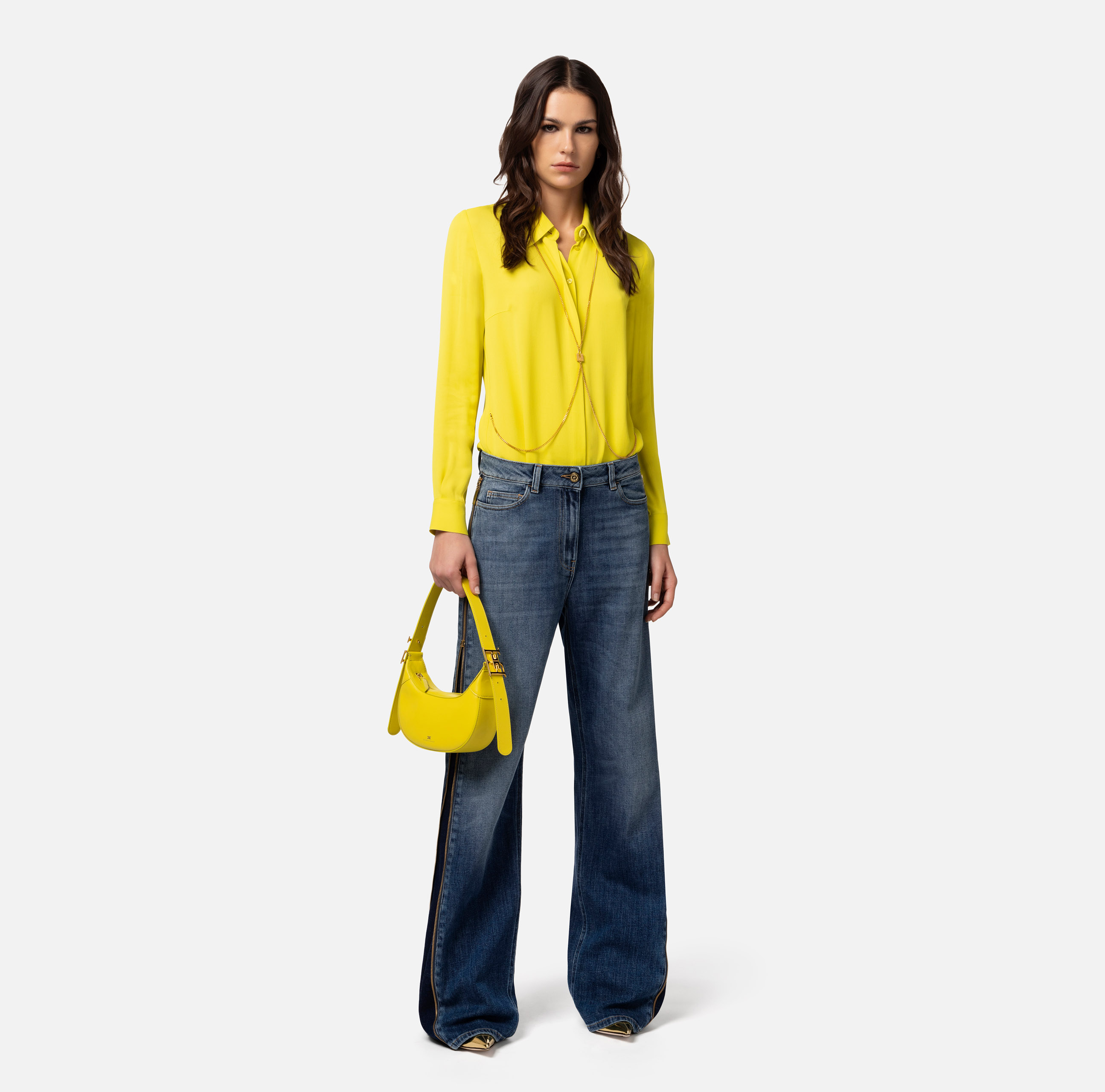 デニム・ジーパン ELISABETTA FRANCHI Woman Jeans Yellow PJ87D DC7 PJ46I41E2_104_3_D.jpg