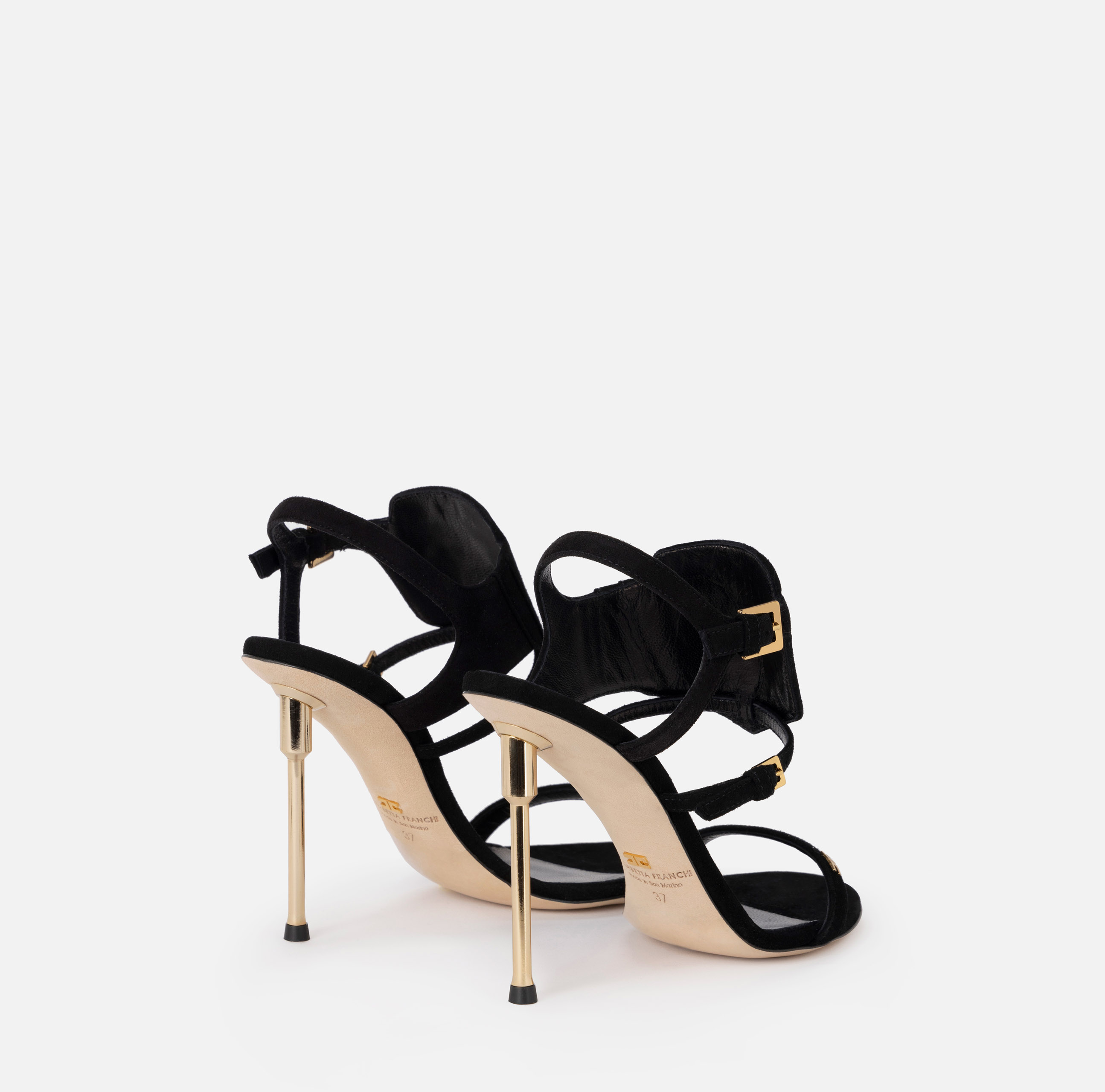 【関税込み】ELISABETTA FRANCHI Sculpture heel sandals Elisabetta franchi Sculpture heel sandals available on