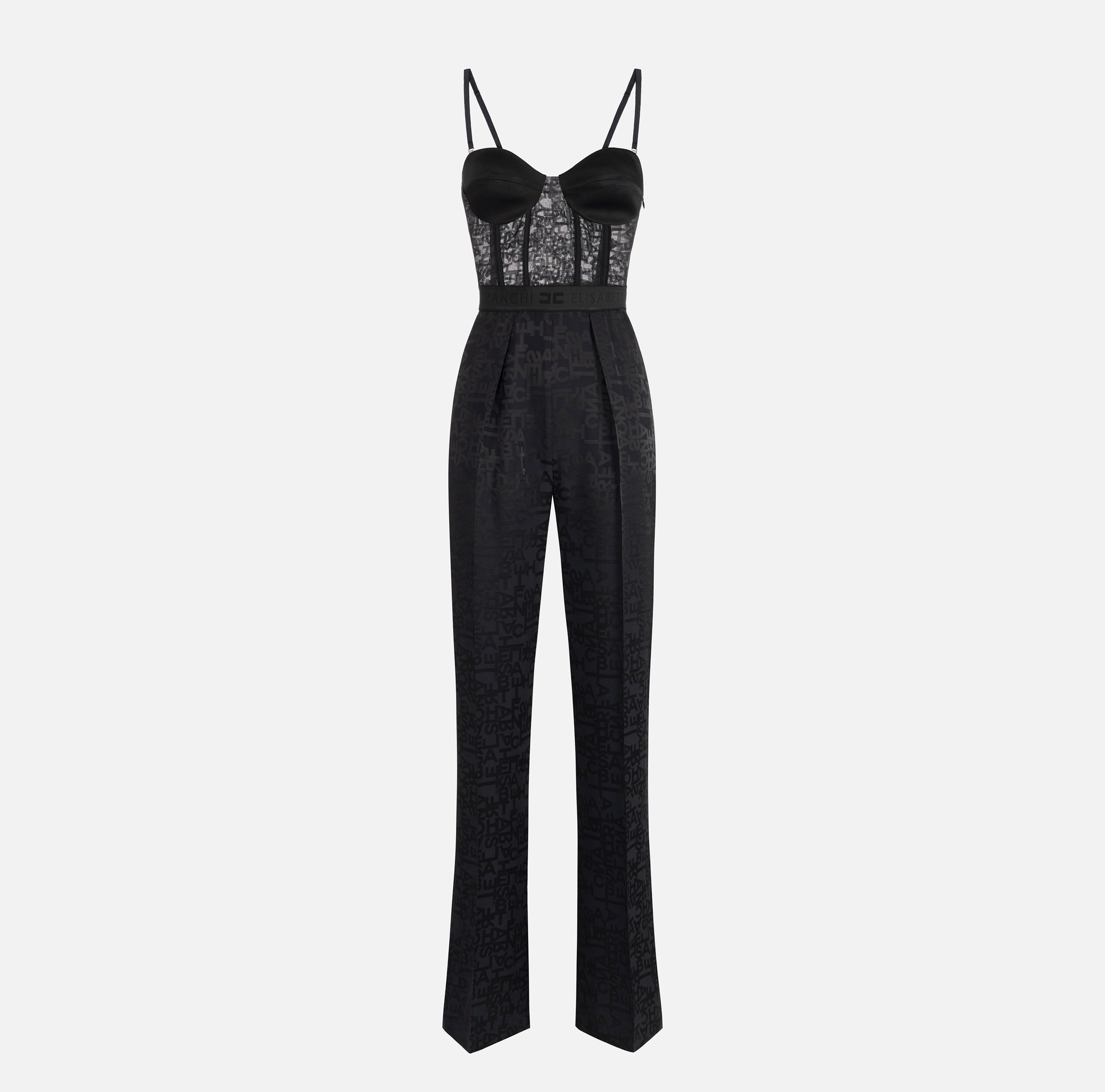 White Jumpsuit Tute Outlet Elisabetta Franchi Jumpsuit Tute