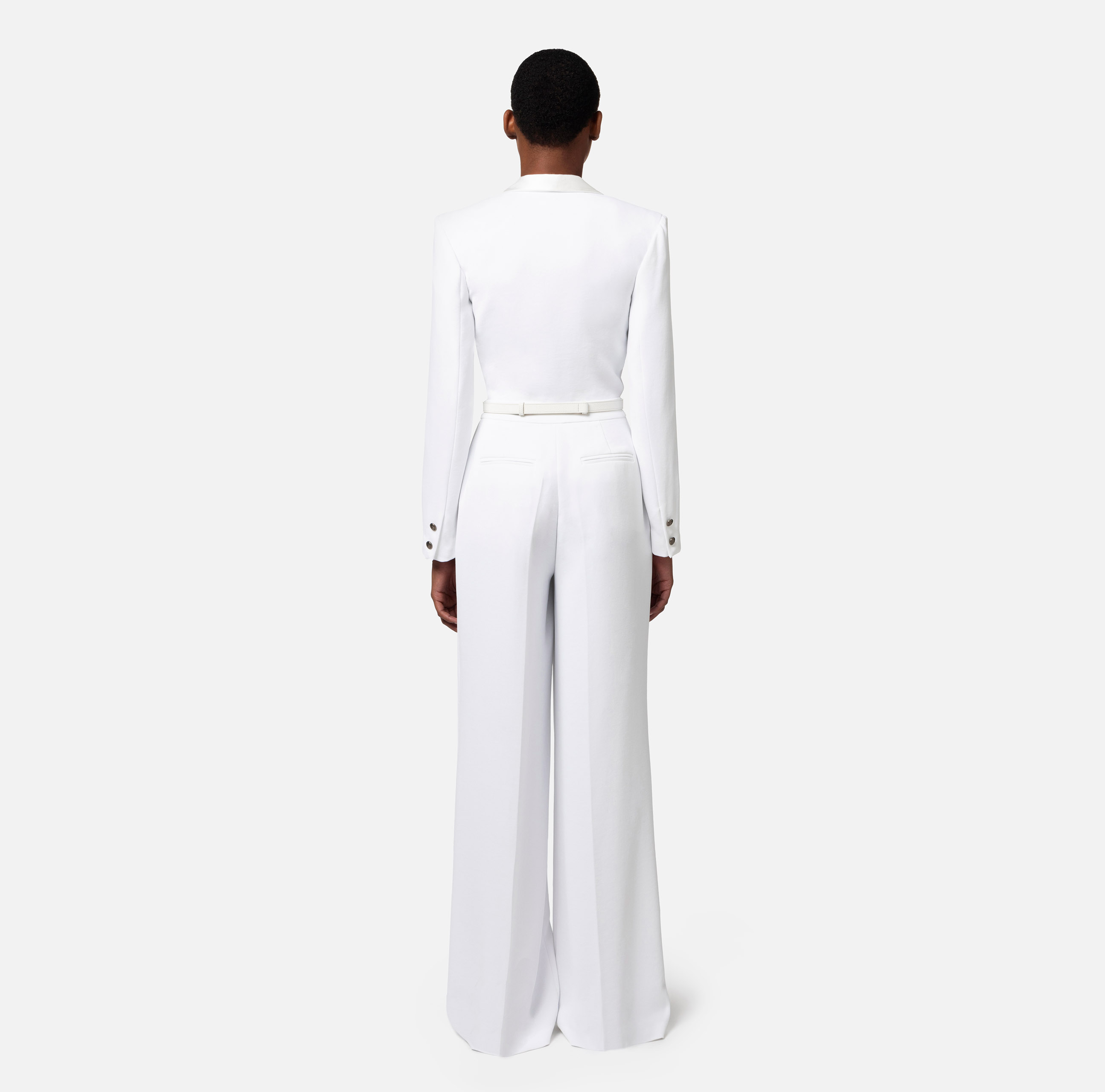 オールインワン・サロペット ELISABETTA FRANCHI Woman Jumpsuits Ivory KT54S DK6 Women's jumpsuits outlet by Elisabetta Franchi: buy online
