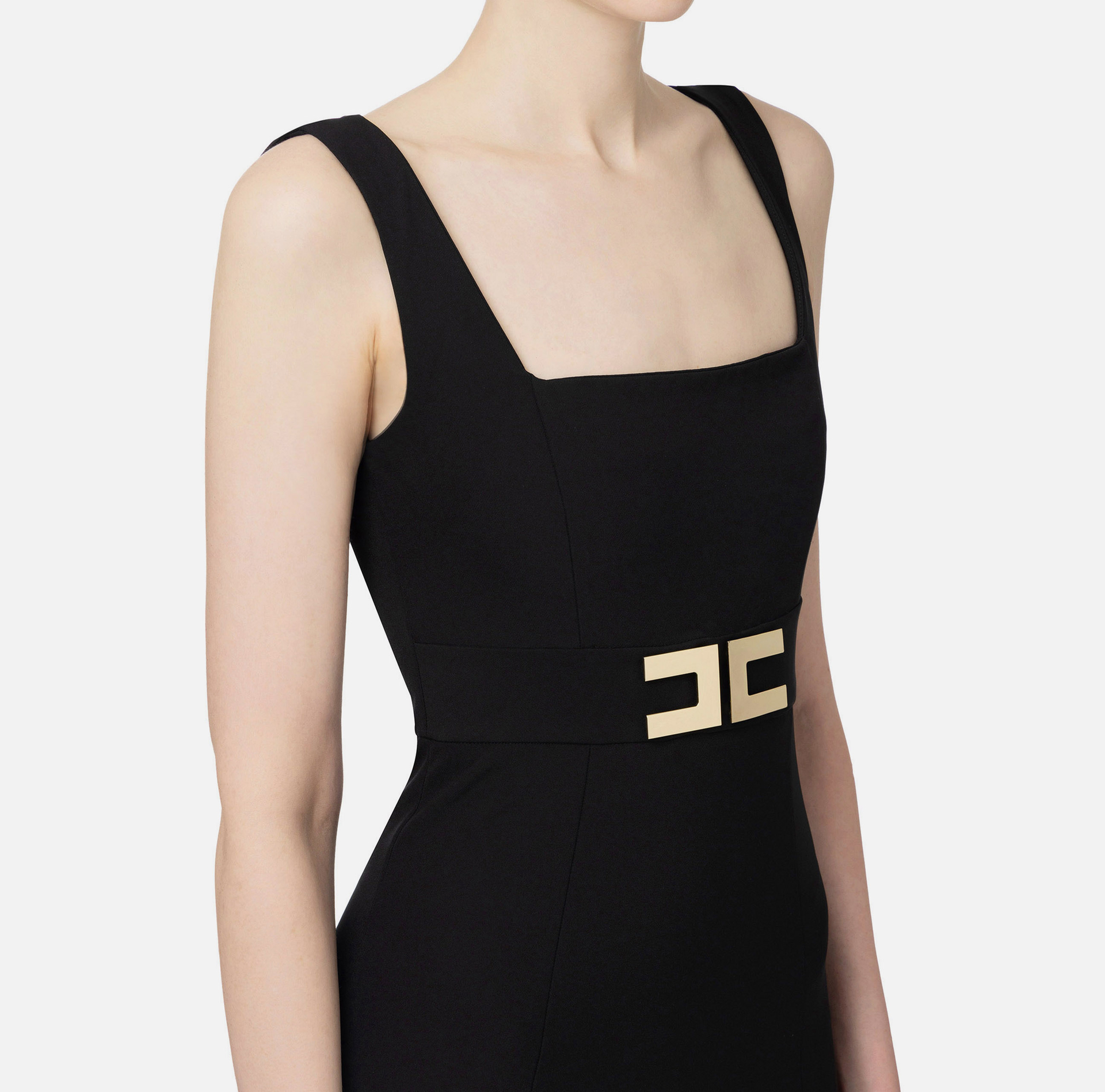 Sleeveless sheath dress | Elisabetta Franchi® Outlet