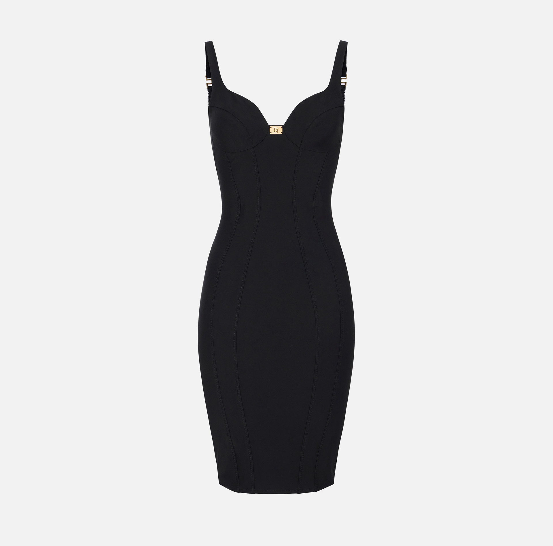 Tubino longuette con coppe - Elisabetta Franchi® Outlet