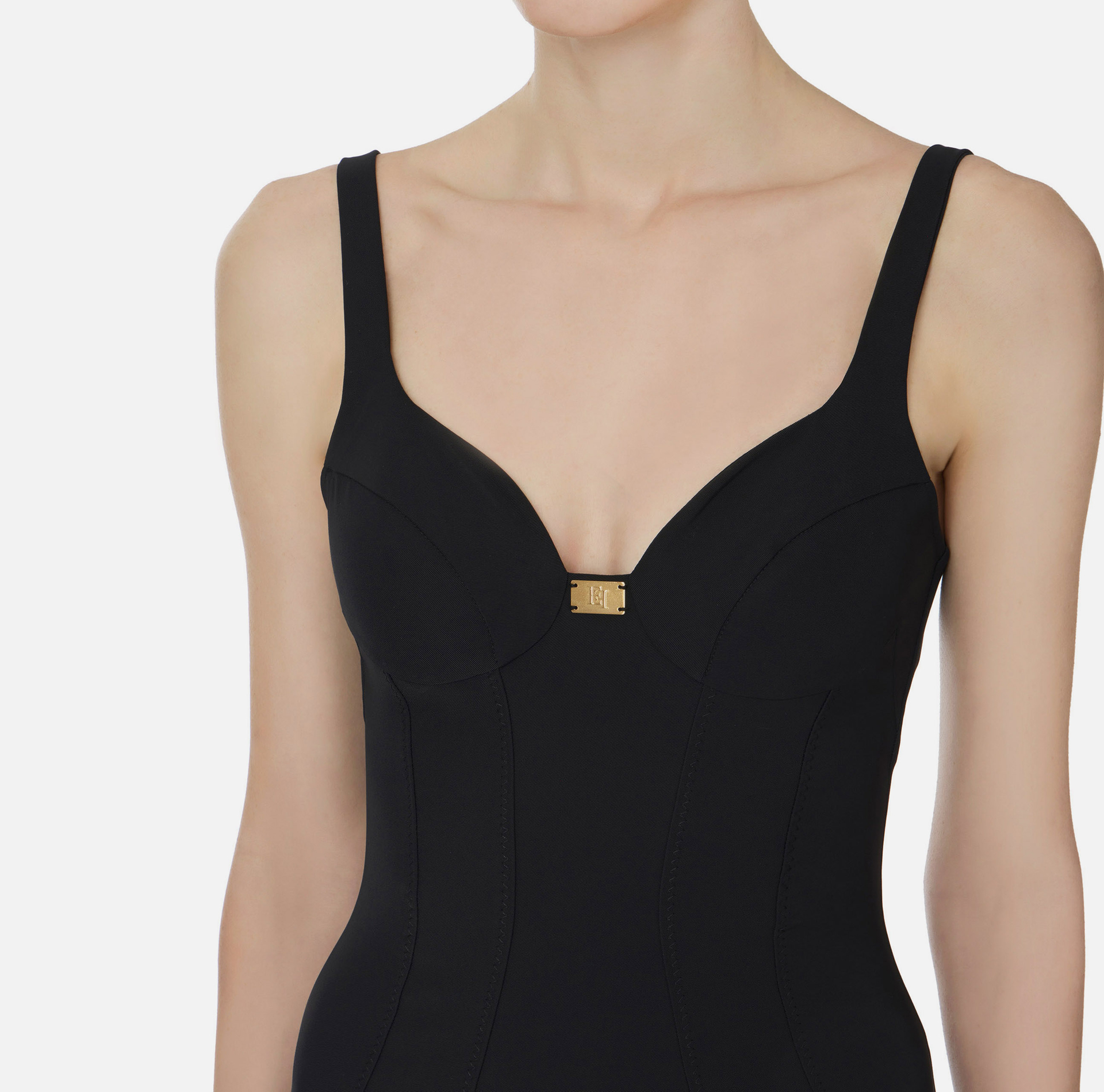 Tubino longuette con coppe - Elisabetta Franchi® Outlet