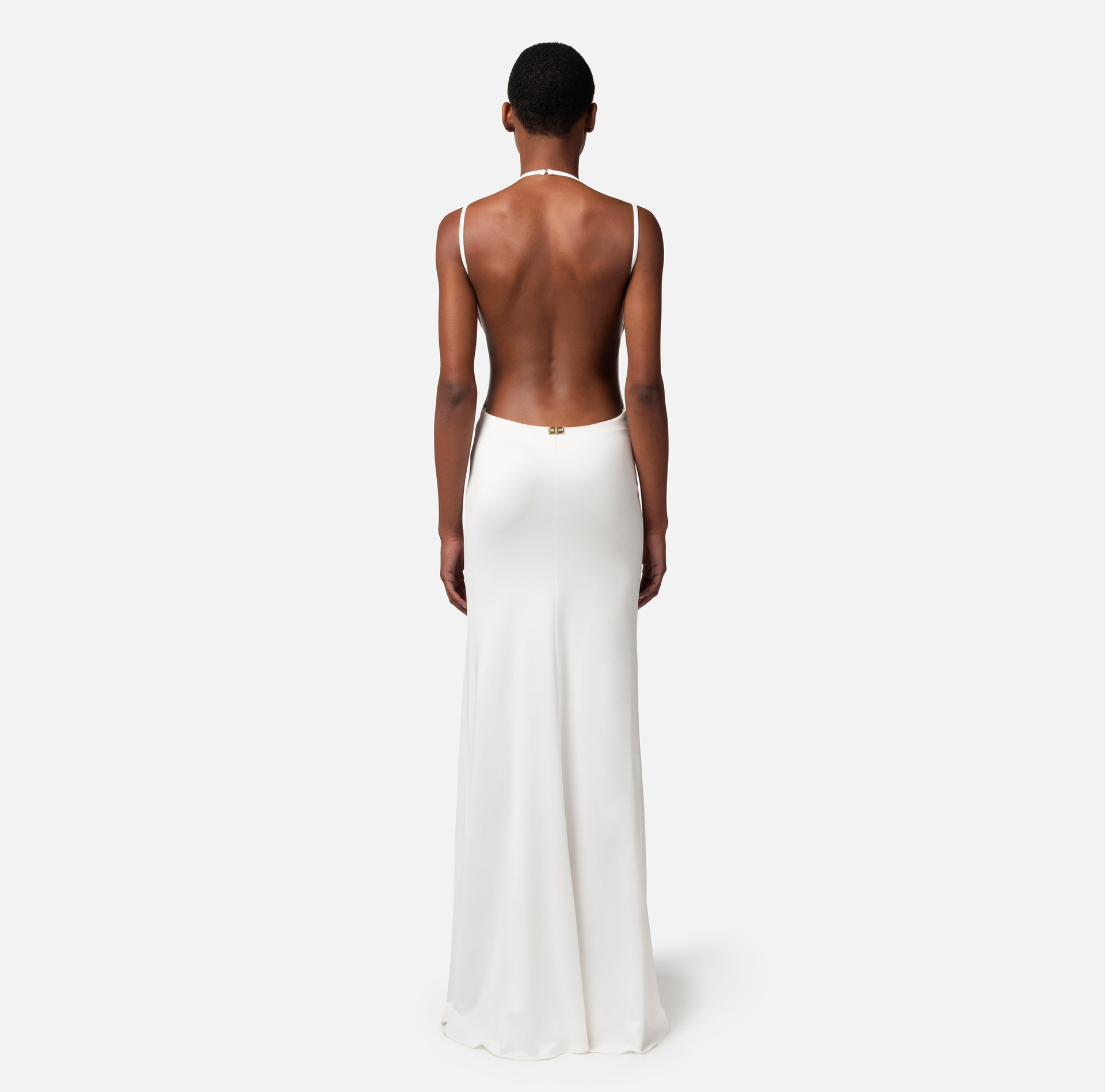 Red carpet dress with bare back - Elisabetta Franchi® Outlet
