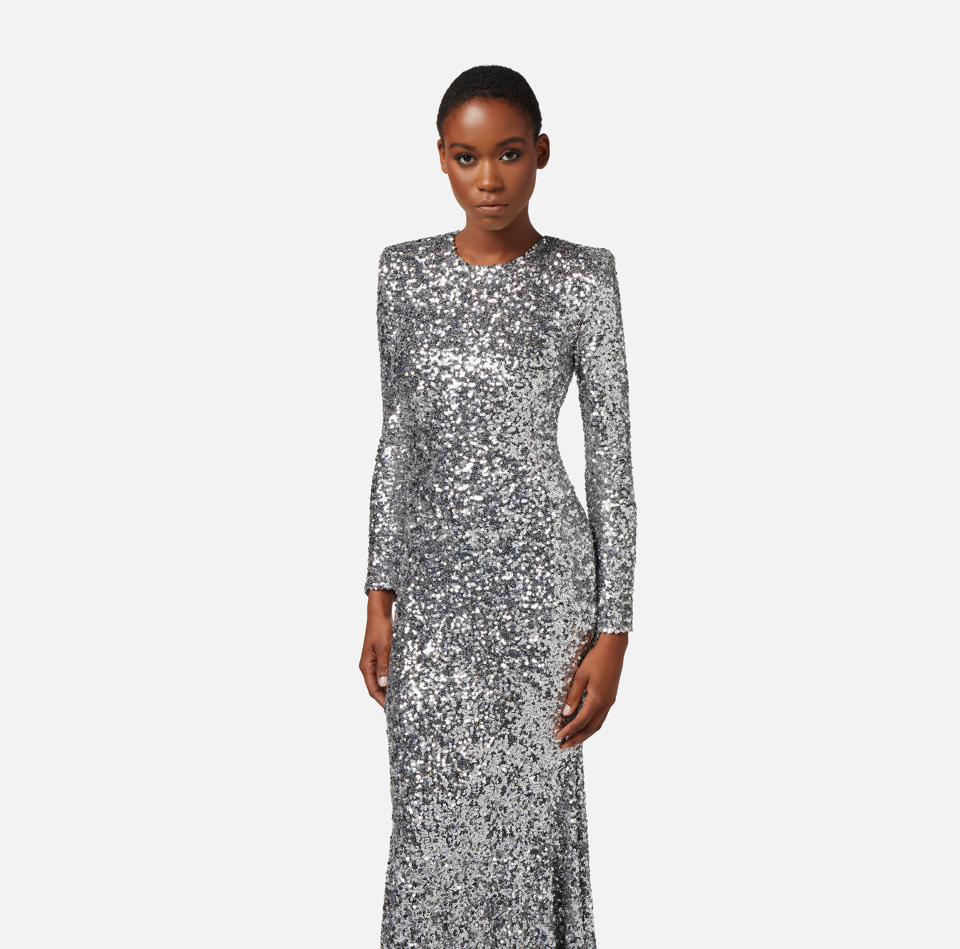 Robe Red Carpet en sequins - Elisabetta Franchi® Outlet