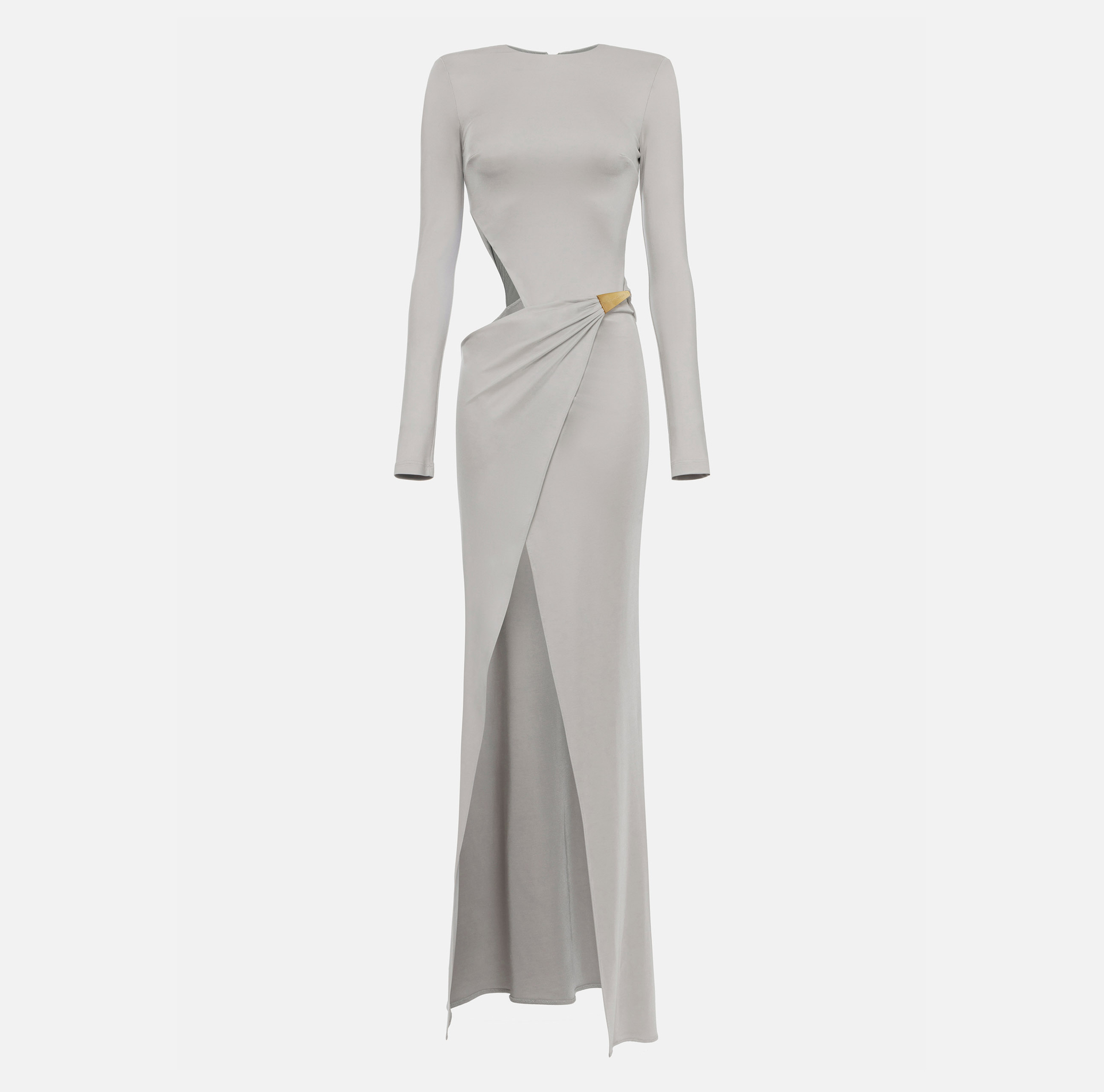 Red Carpet dress in jersey with snap hook - Elisabetta Franchi® Outlet