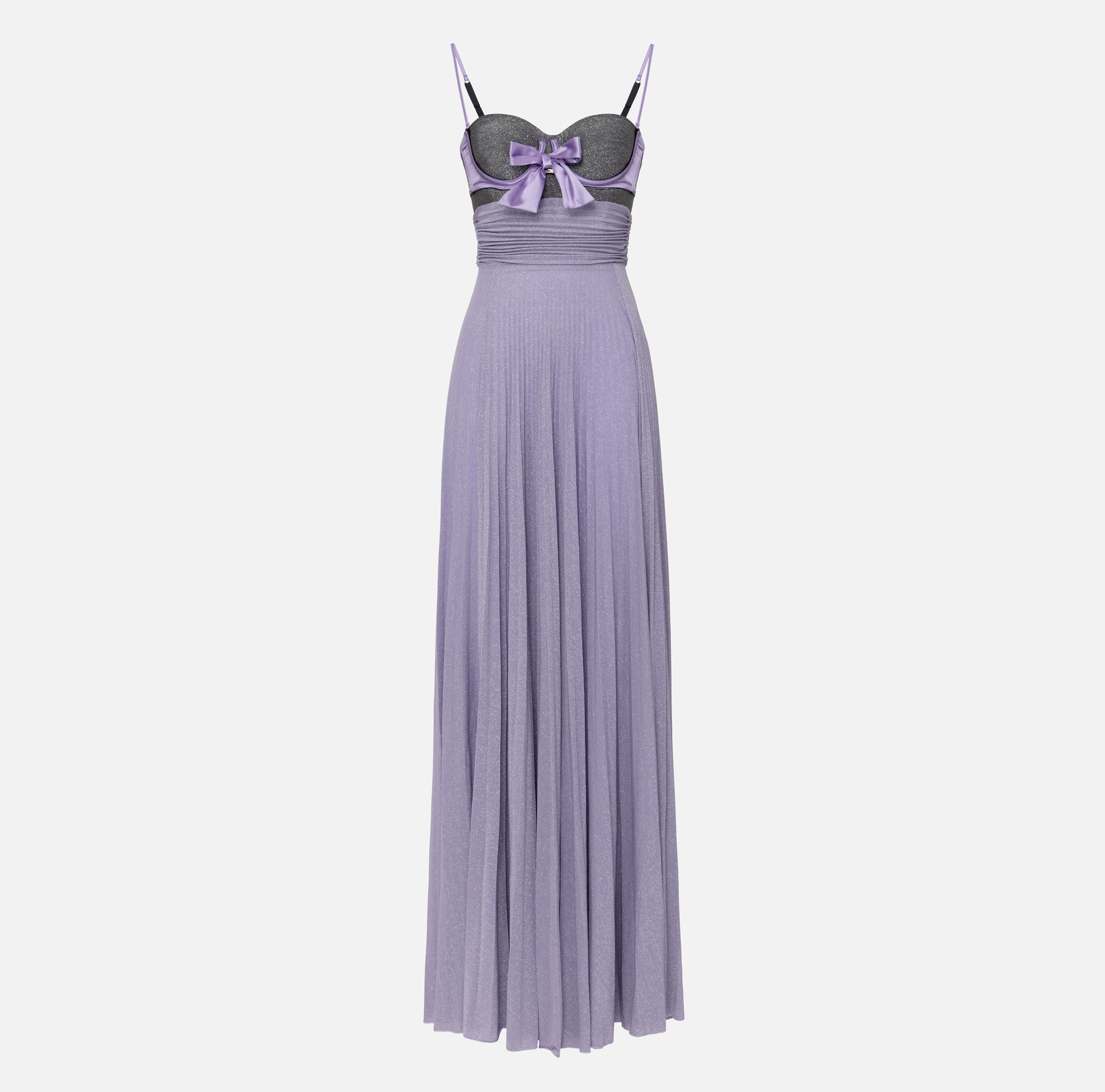 Robe Red Carpet en jersey lurex avec soutien-gorge - Elisabetta Franchi® Outlet