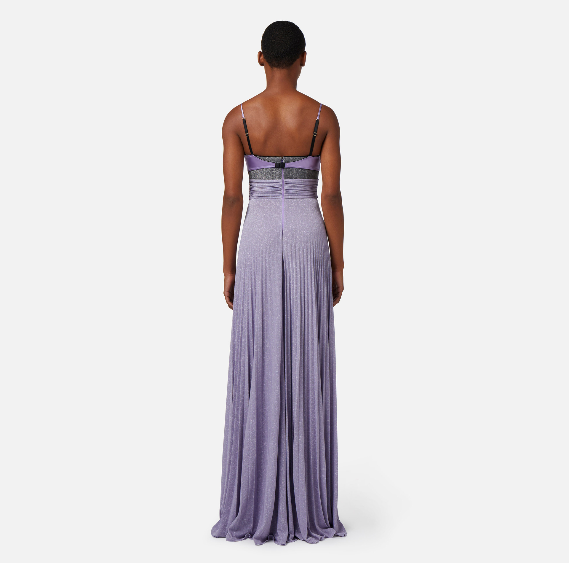 Robe Red Carpet en jersey lurex avec soutien-gorge - Elisabetta Franchi® Outlet