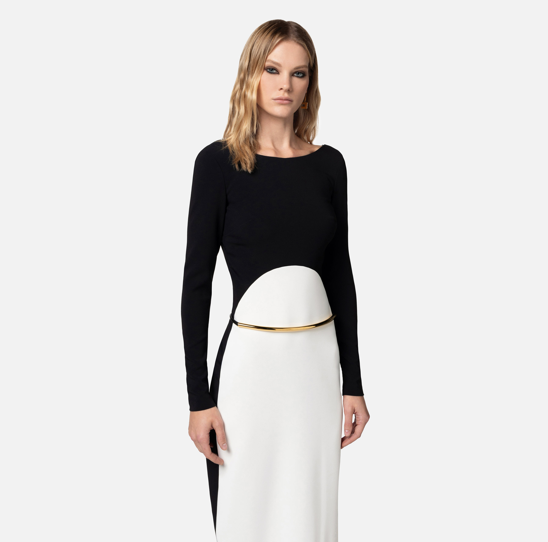 Zweifarbiges Red Carpet Kleid - Elisabetta Franchi® Outlet