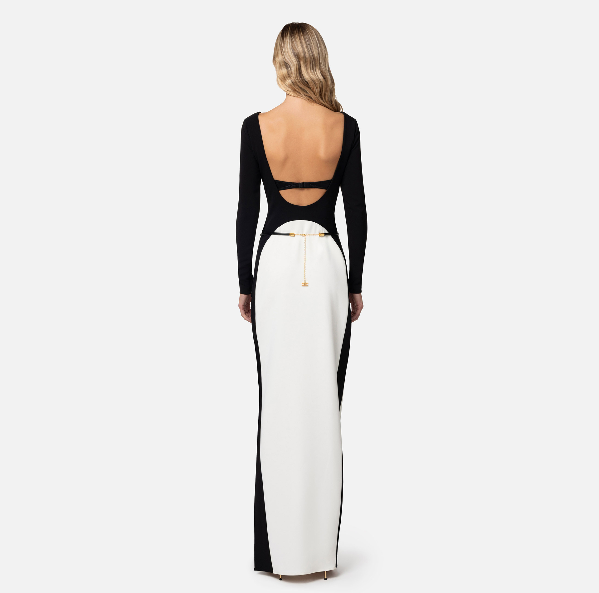 Zweifarbiges Red Carpet Kleid - Elisabetta Franchi® Outlet