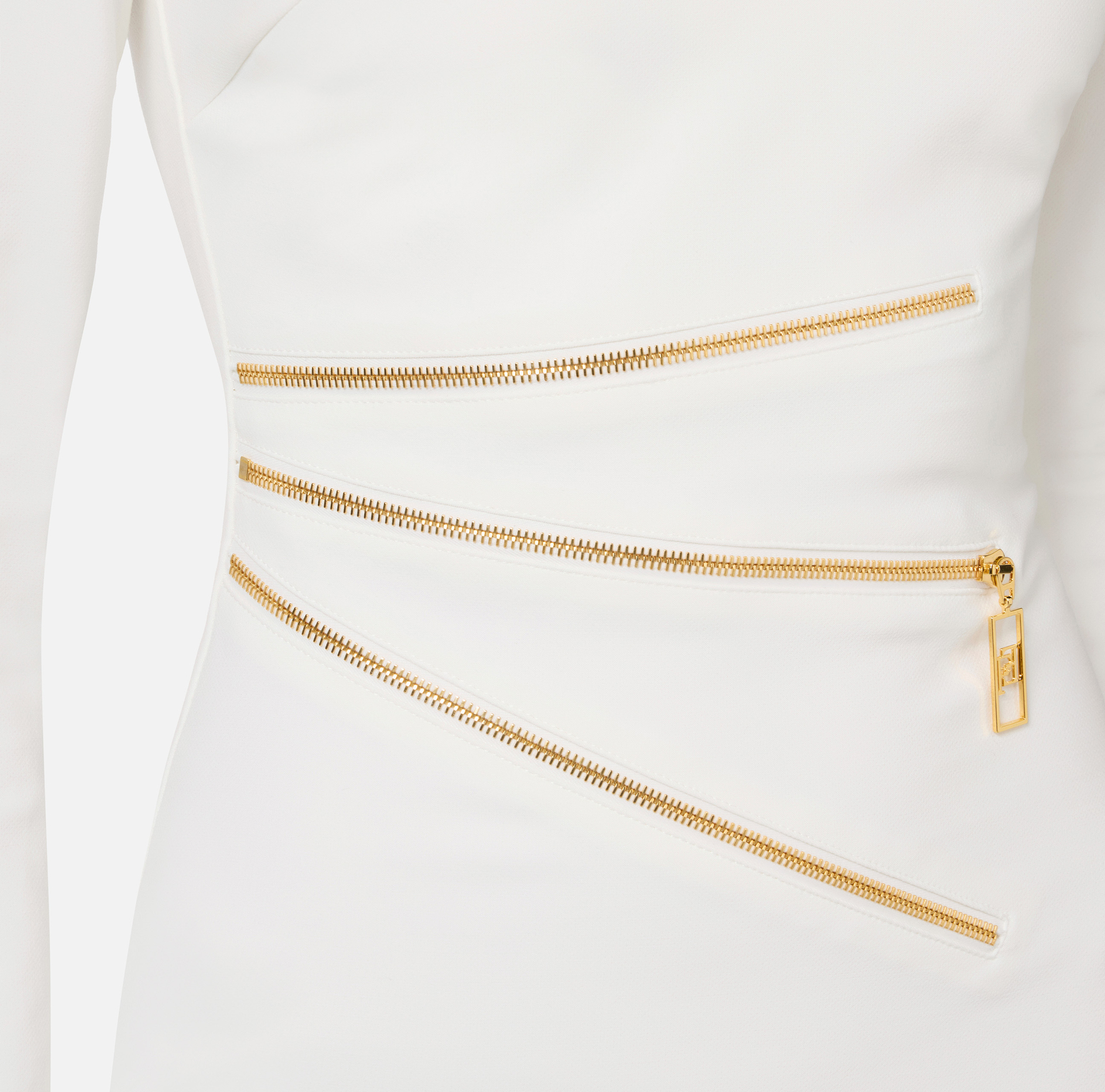 Minivestido de crepé con cremallera | Elisabetta Franchi® Outlet