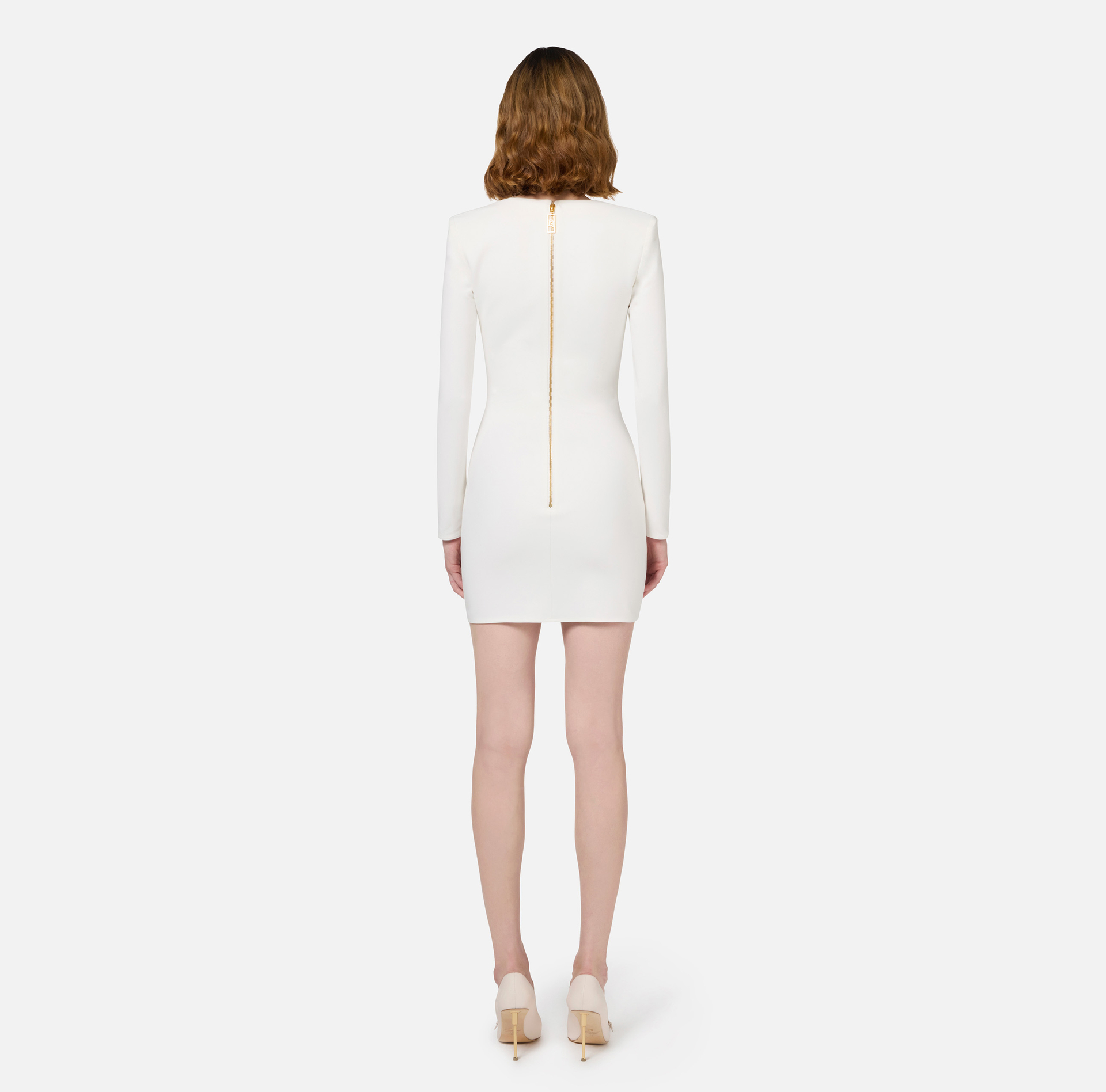 Minivestido de crepé con cremallera | Elisabetta Franchi® Outlet