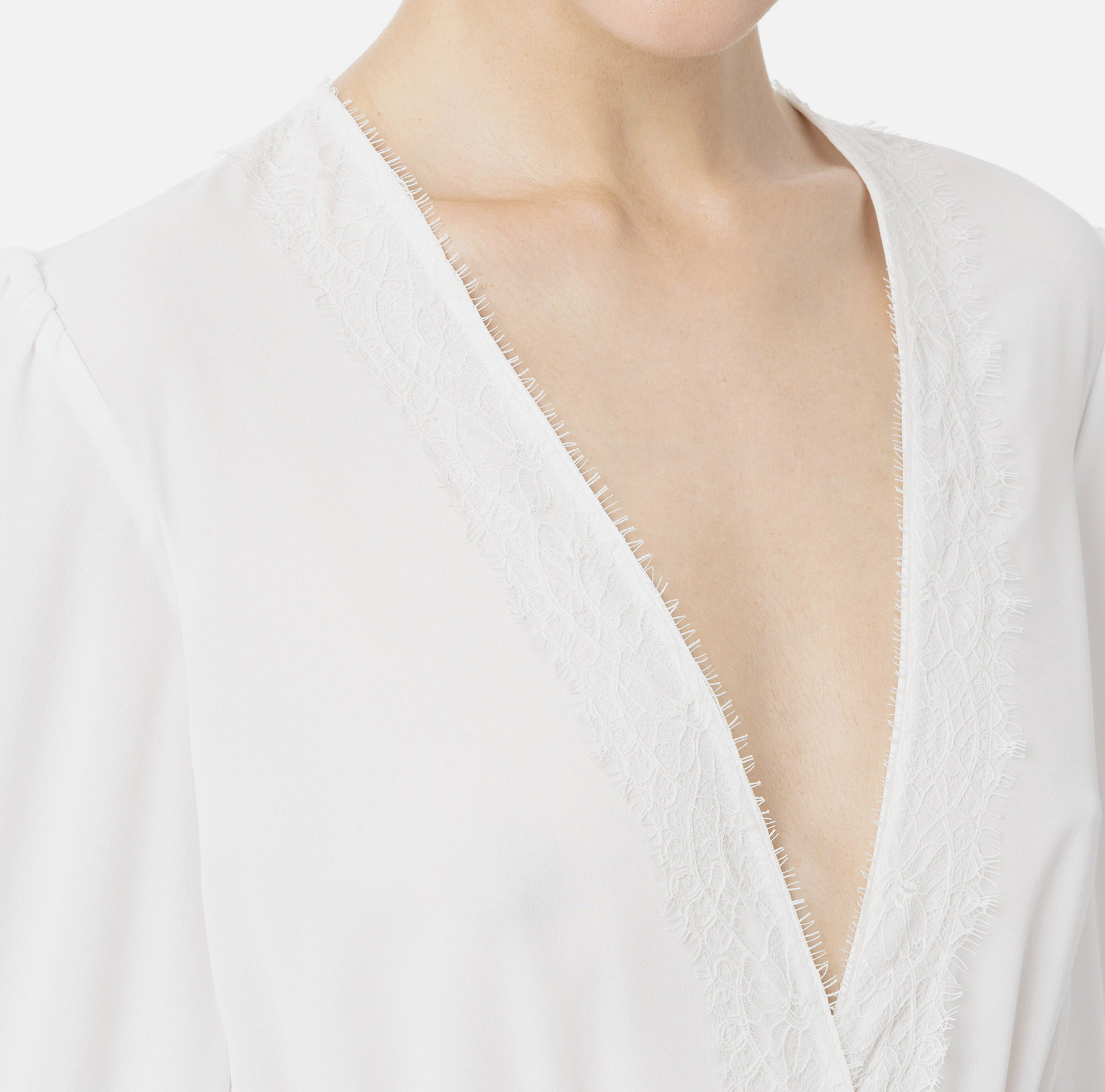 Kleid in Georgette - Elisabetta Franchi® Outlet