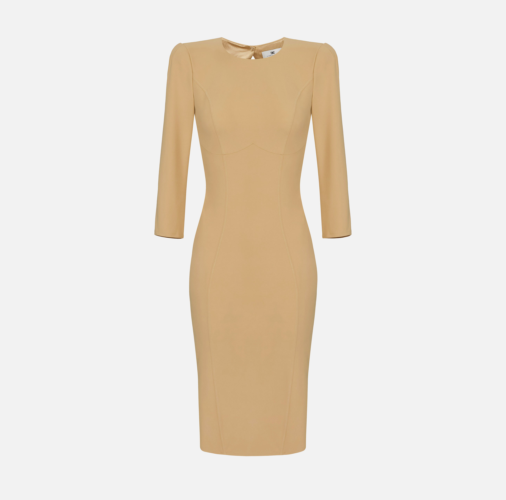 Sheath dress with back neckline - Elisabetta Franchi® Outlet