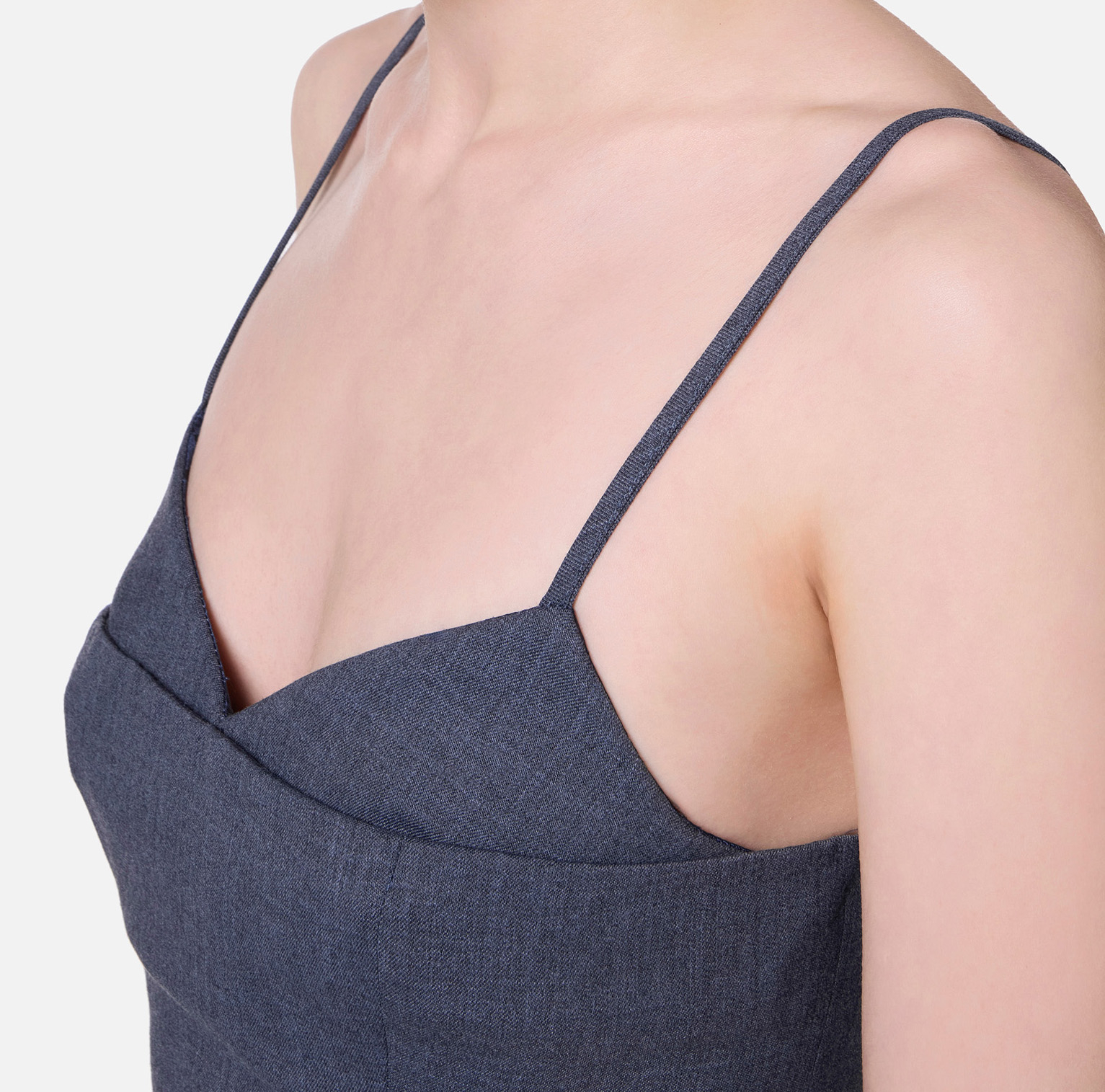 Mini-robe en mélange de laine froide avec ceinture | Elisabetta Franchi® Outlet