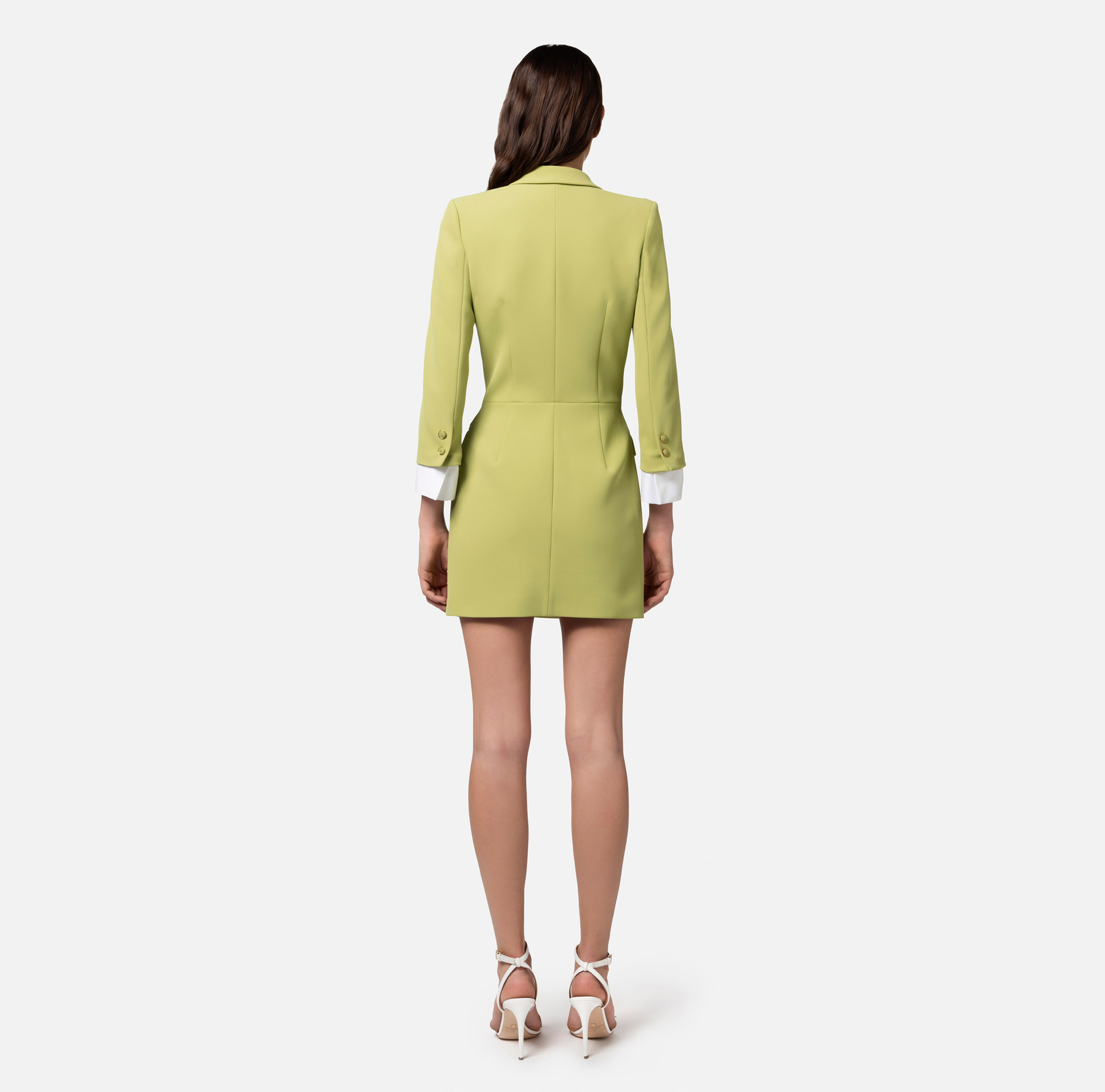 Robe manteau in crêpe stretch - Elisabetta Franchi® Outlet