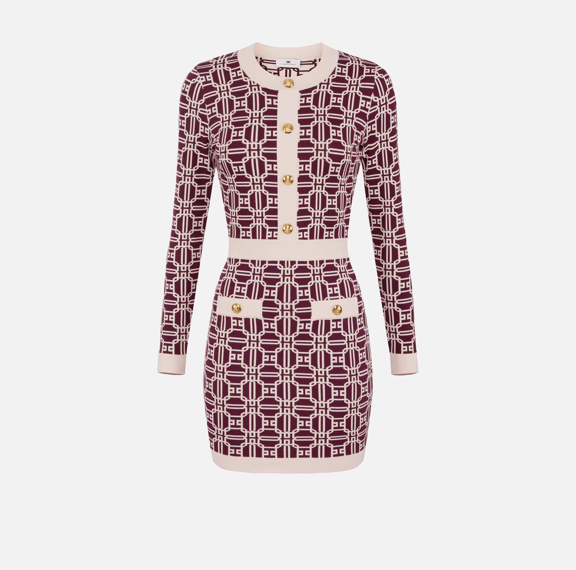 Mini-robe logo jacquard | Elisabetta Franchi® Outlet
