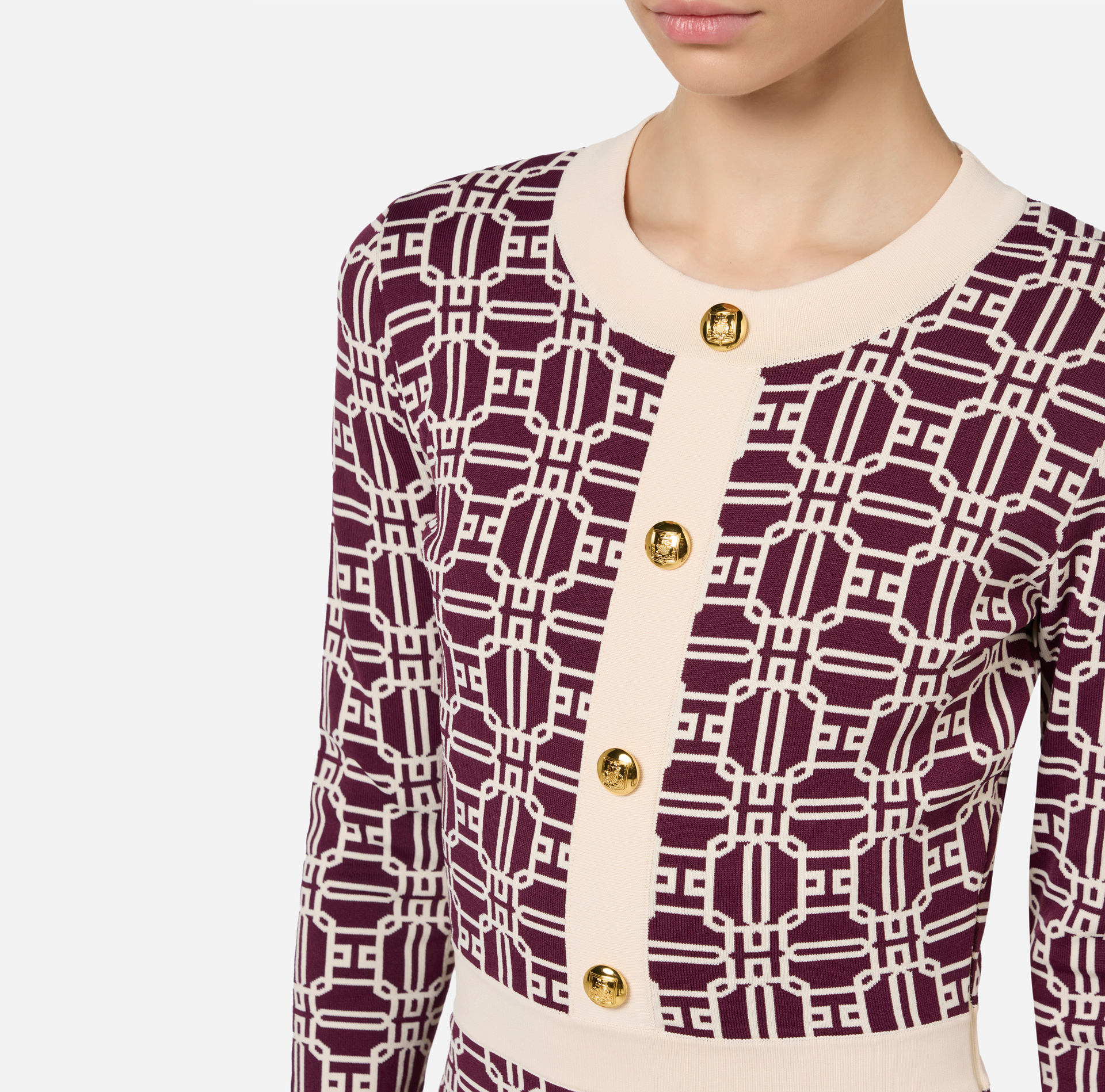 Mini-robe logo jacquard | Elisabetta Franchi® Outlet