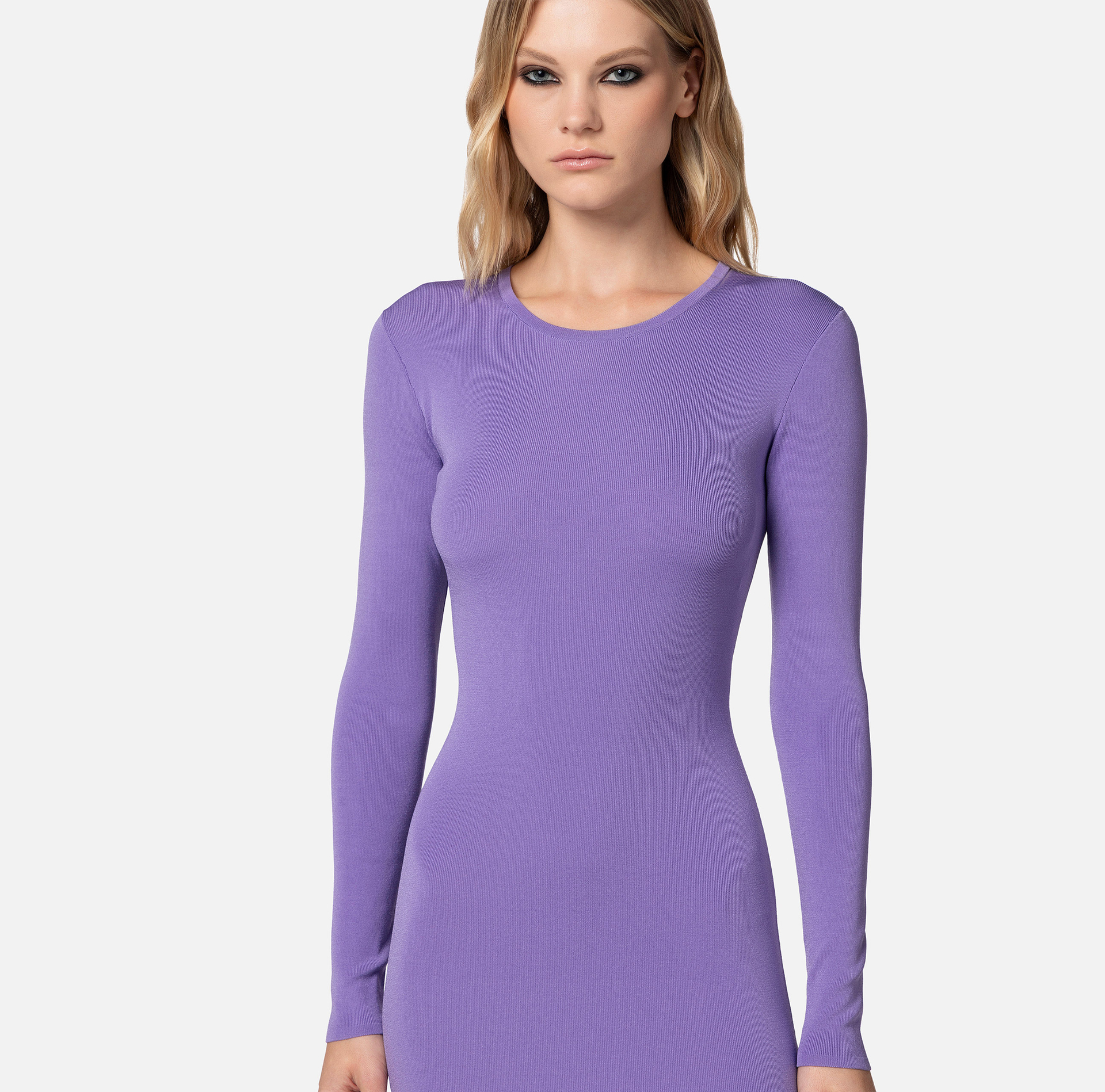 Robe Red Carpet en rayon à motif croisé - Elisabetta Franchi® Outlet