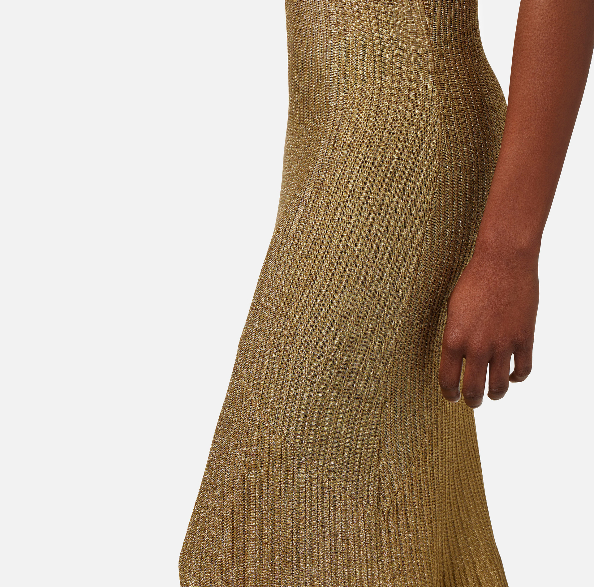 Abito red carpet in viscosa metallizzata - Elisabetta Franchi® Outlet